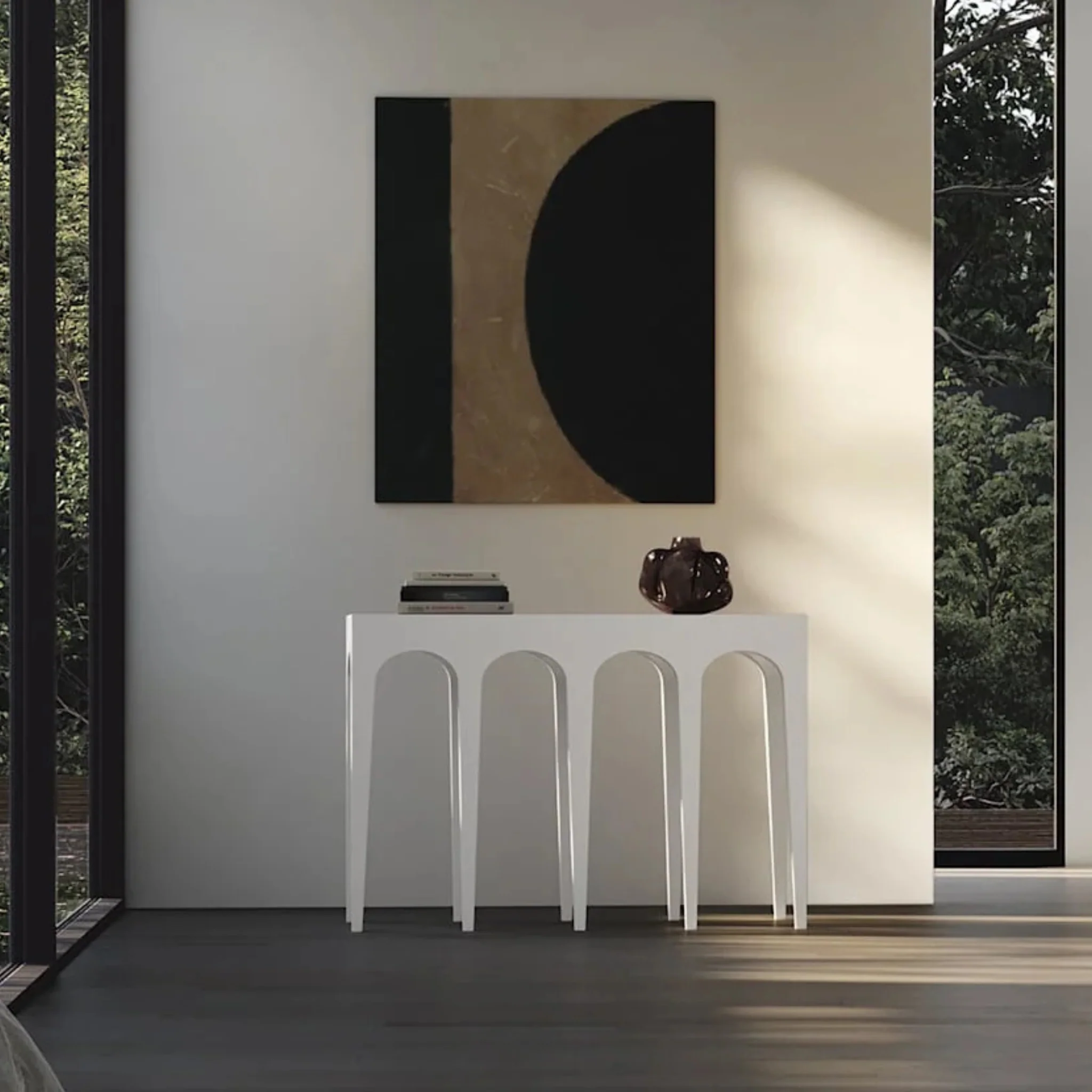 101 COPENHAGEN Bow Console, Big, Birch - Image 2