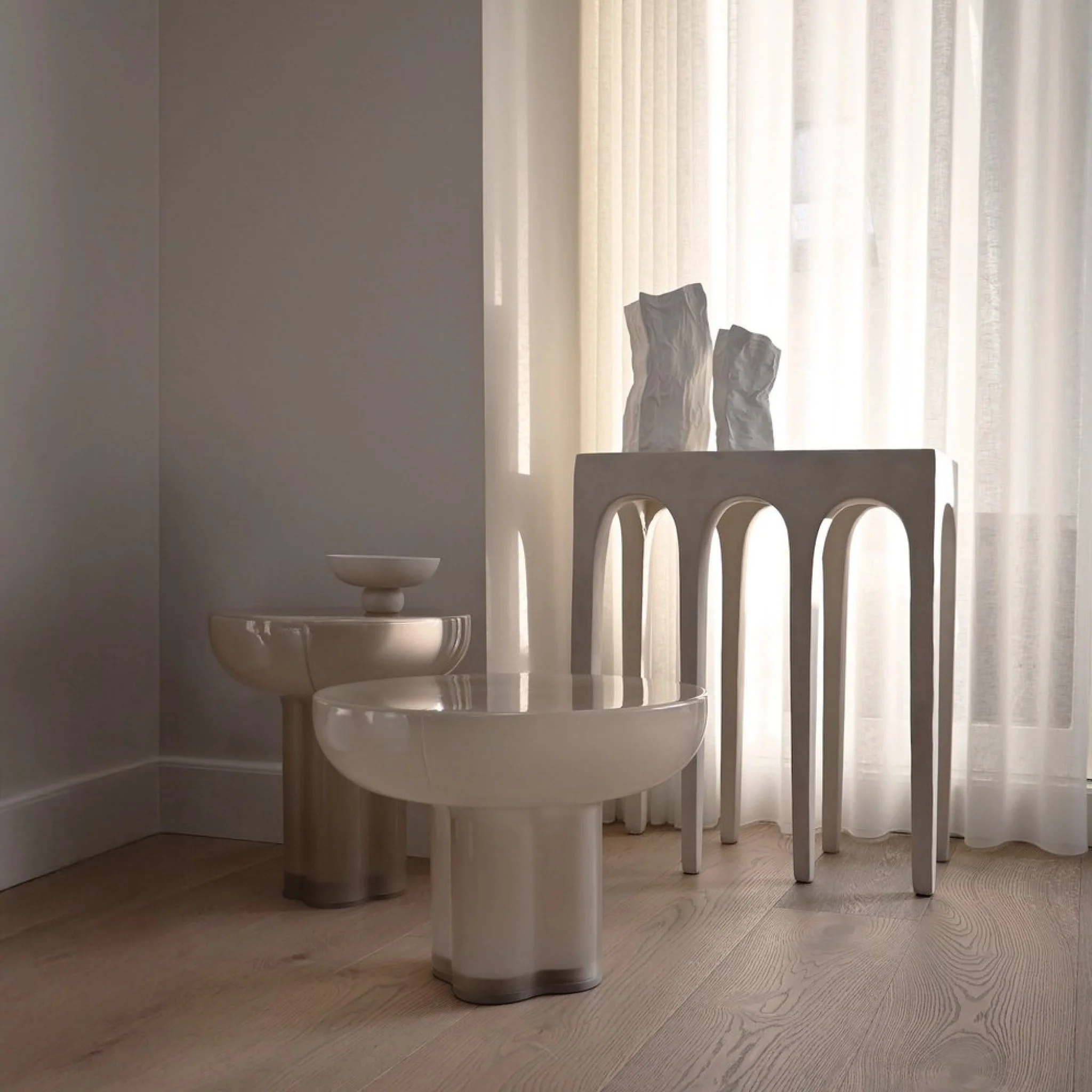 101 COPENHAGEN Bow Console, Birch - Image 6