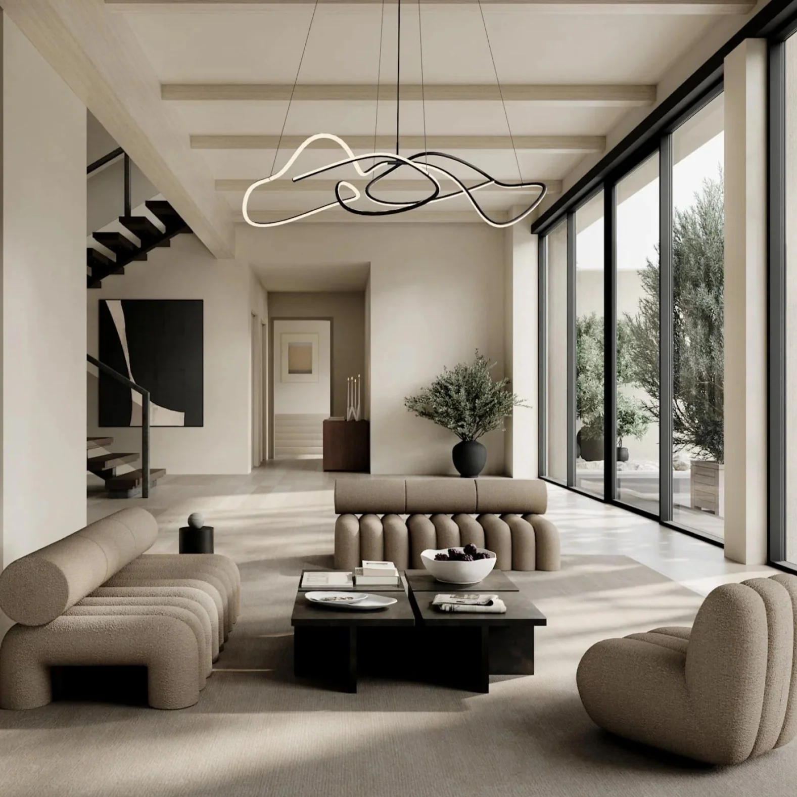 PRE-ORDER │ 101 COPENHAGEN Ghost Chandelier, Big, Burned Black - Image 4