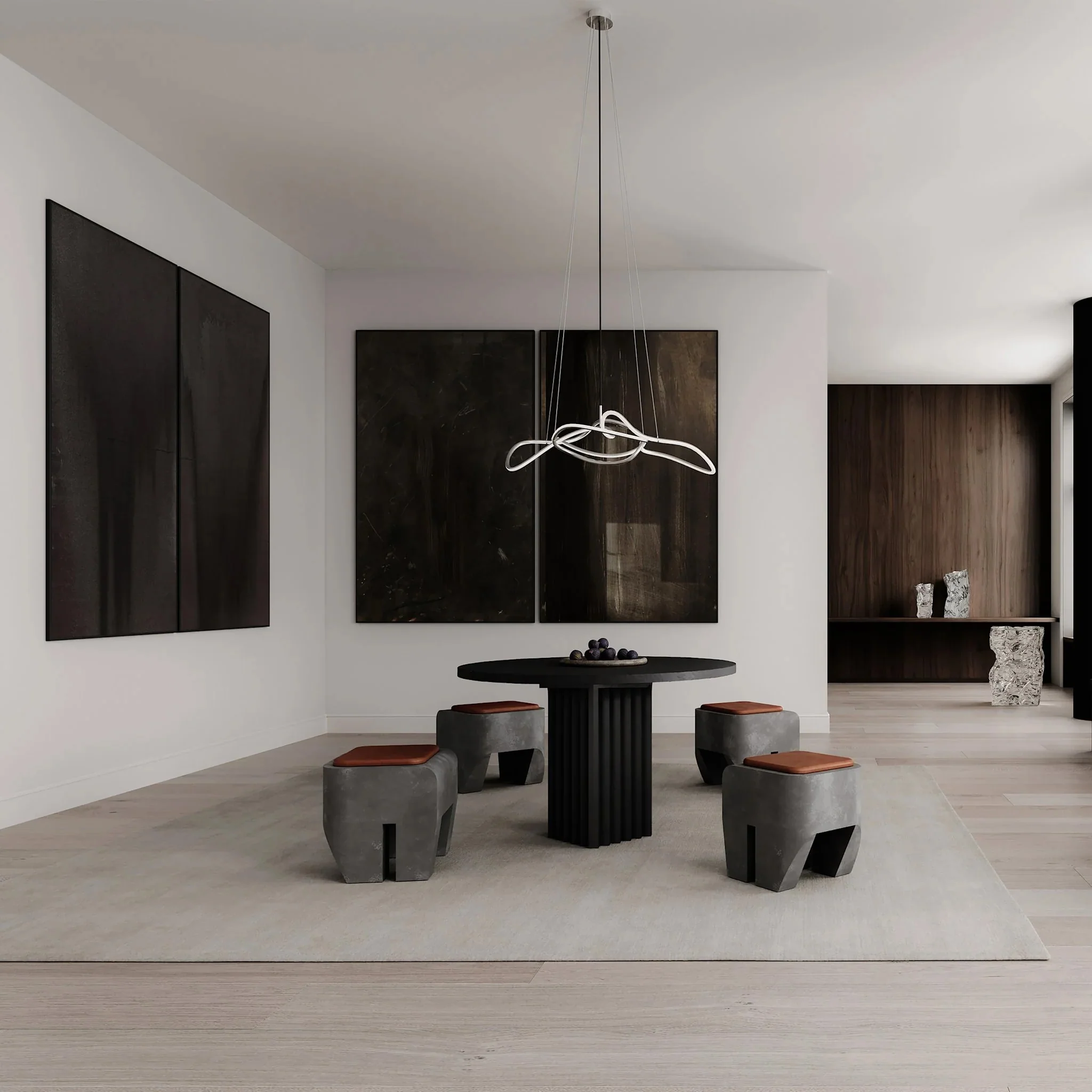 PRE-ORDER │ 101 COPENHAGEN Ghost Chandelier, Mini, Chrome - Image 3