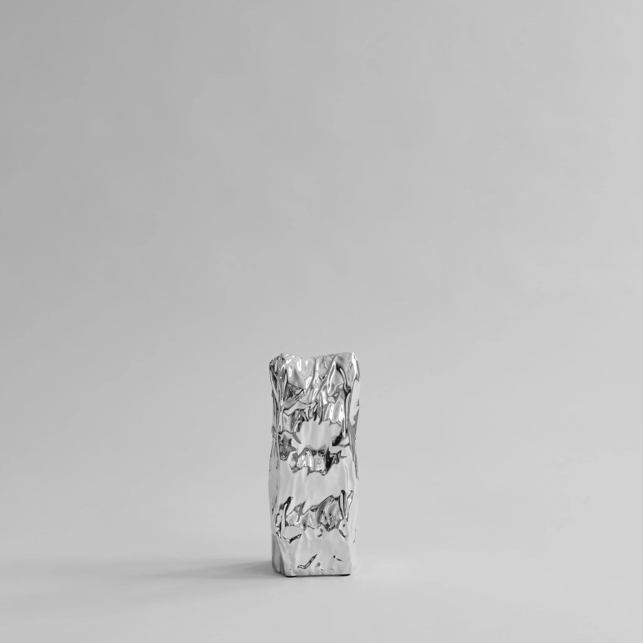101 COPENHAGEN Kami Vase Medio, H35cm, Chrome - Image 3