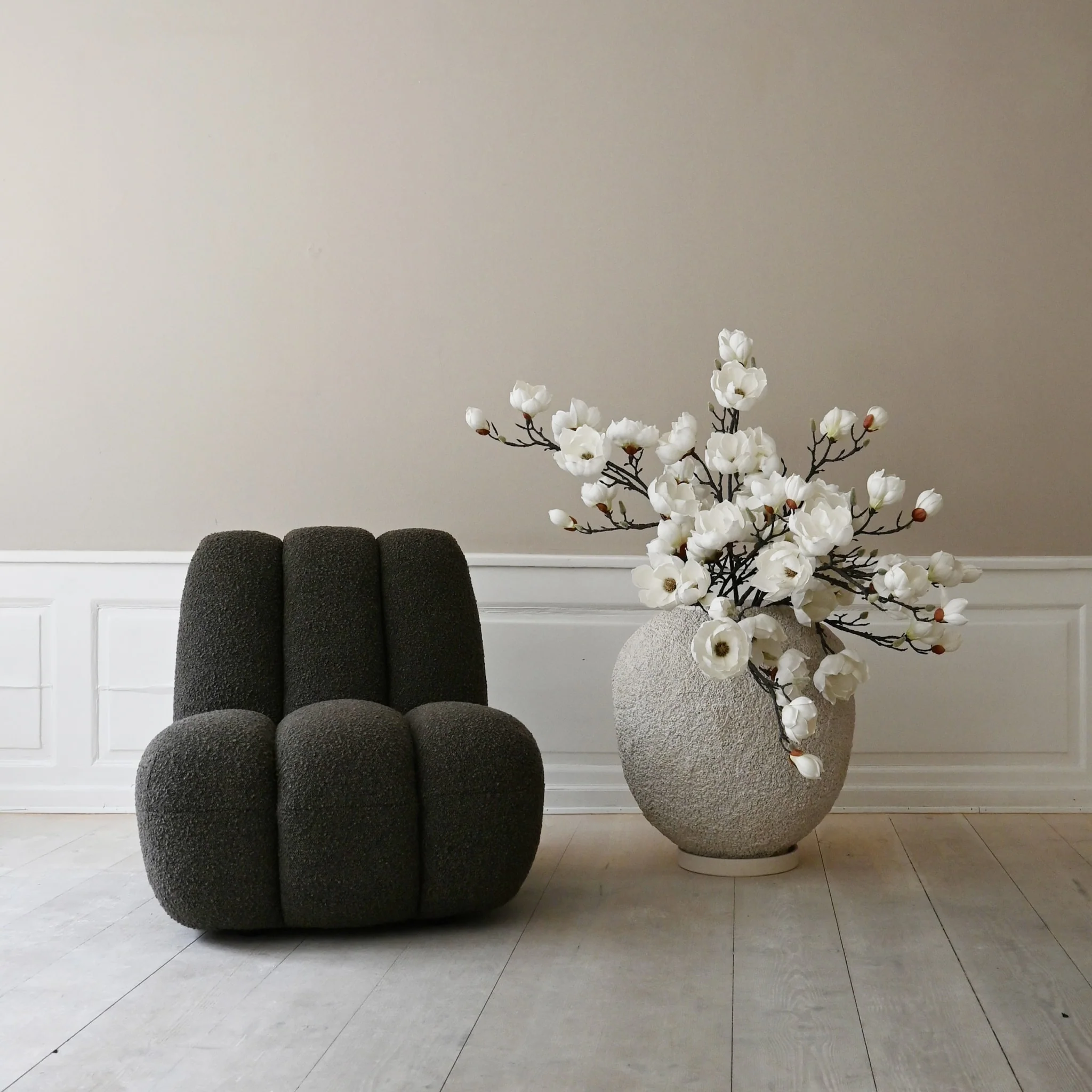 PRE-ORDER │ 101 COPENHAGEN Toe Chair, Deep Taupe Bouclé - Image 4