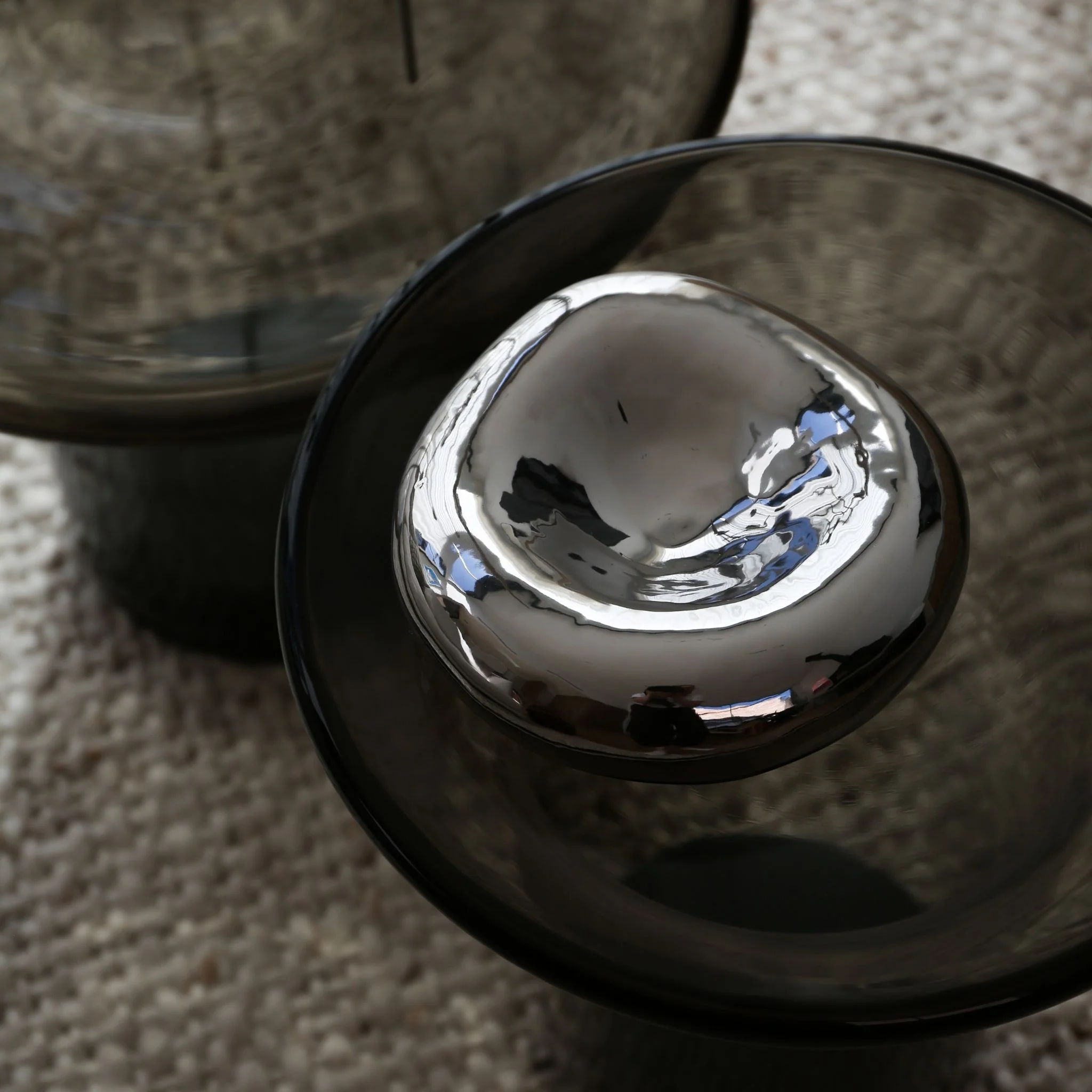 BLOOMINGVILLE Shine Stoneware Bowl, Chrome/Silver, D18cm - Image 2