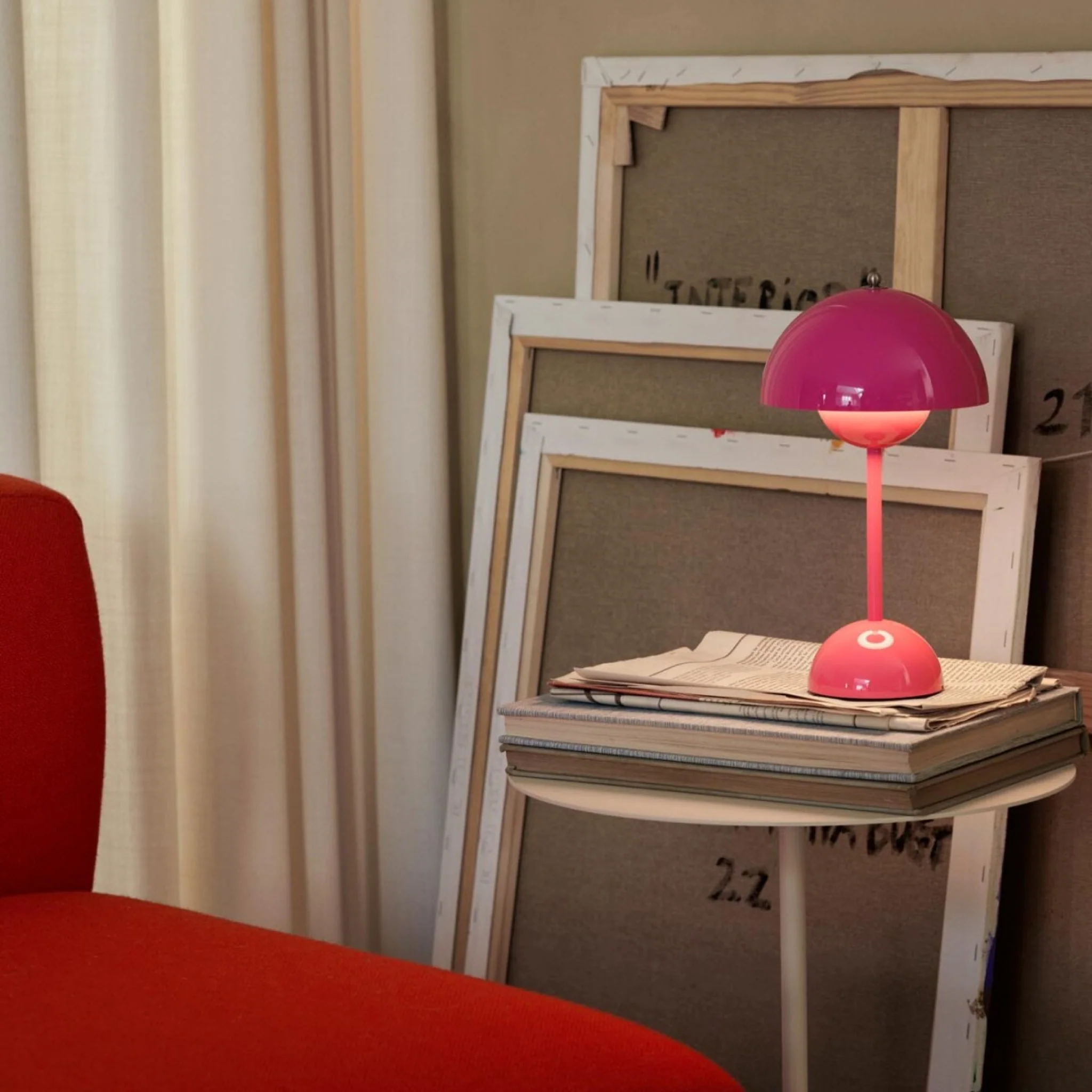 &TRADITION Flowerpot Portable Lamp VP9, Tangy Pink - Image 2