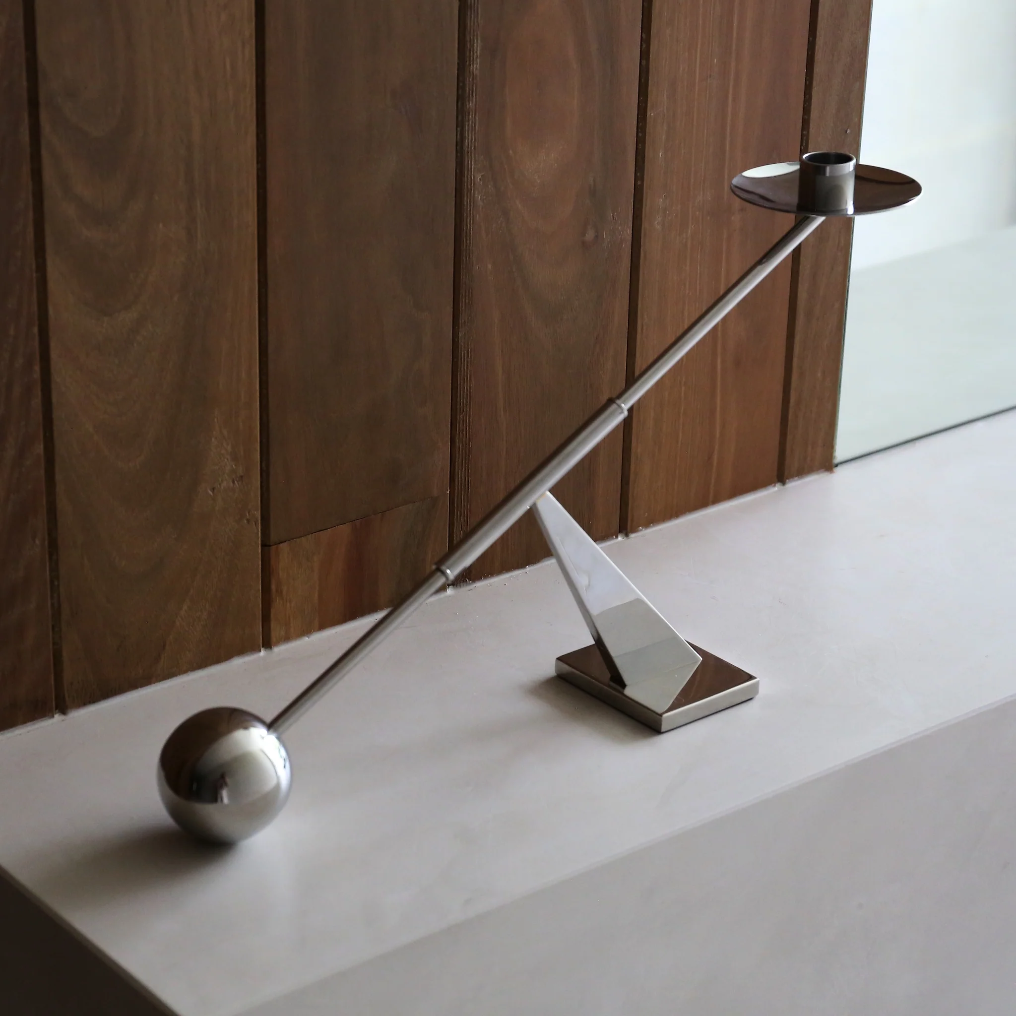 AUDO CPH Interconnect Candle Holder, W42.5cm, Stainless Steel - Image 2
