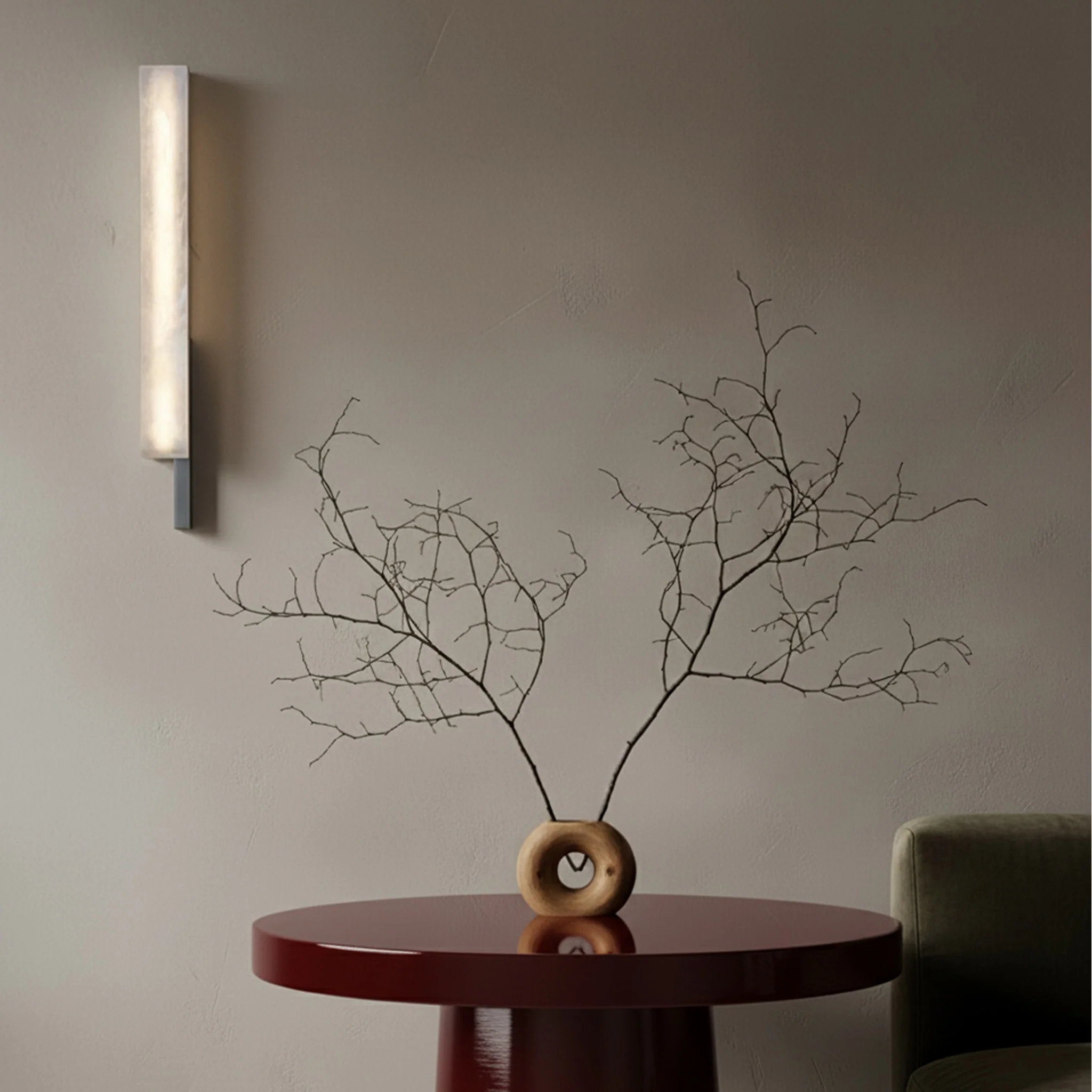 PRE-ORDER │ BEN-TOVIM DESIGN Bloc Wall Sconce, Left, Alabaster & Brushed Aluminium - Image 7