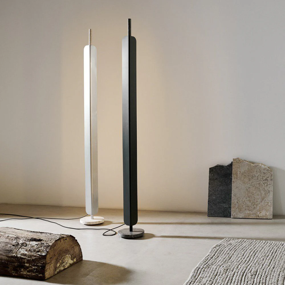 PRE-ORDER │ BEN TOVIM DESIGN Formation Floor Lamp, Raw Travertine/Brushed Aluminium - Image 2