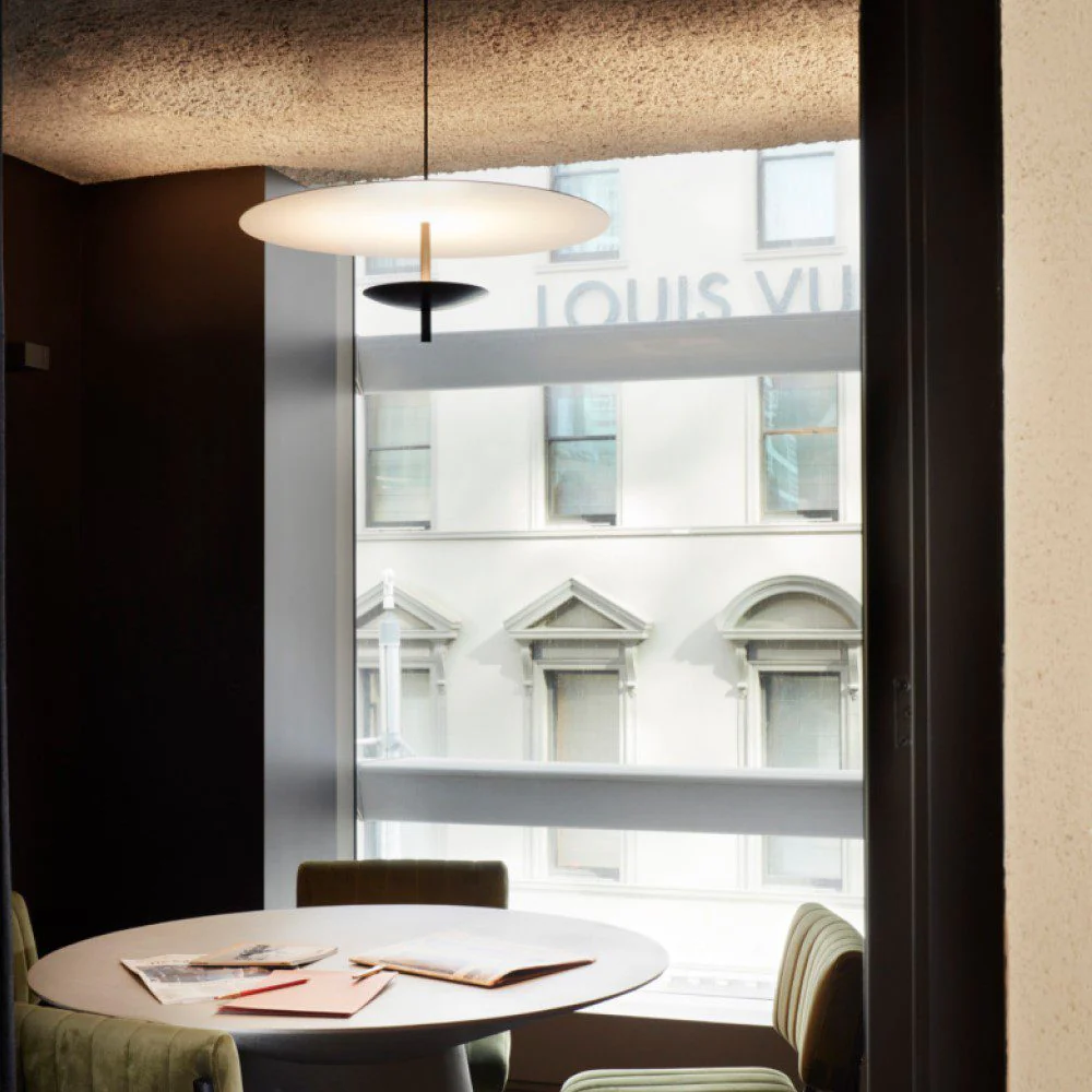 PRE-ORDER │ BEN TOVIM DESIGN Reflector Round Pendant, Anodised Black - 2 Sizes - Image 4