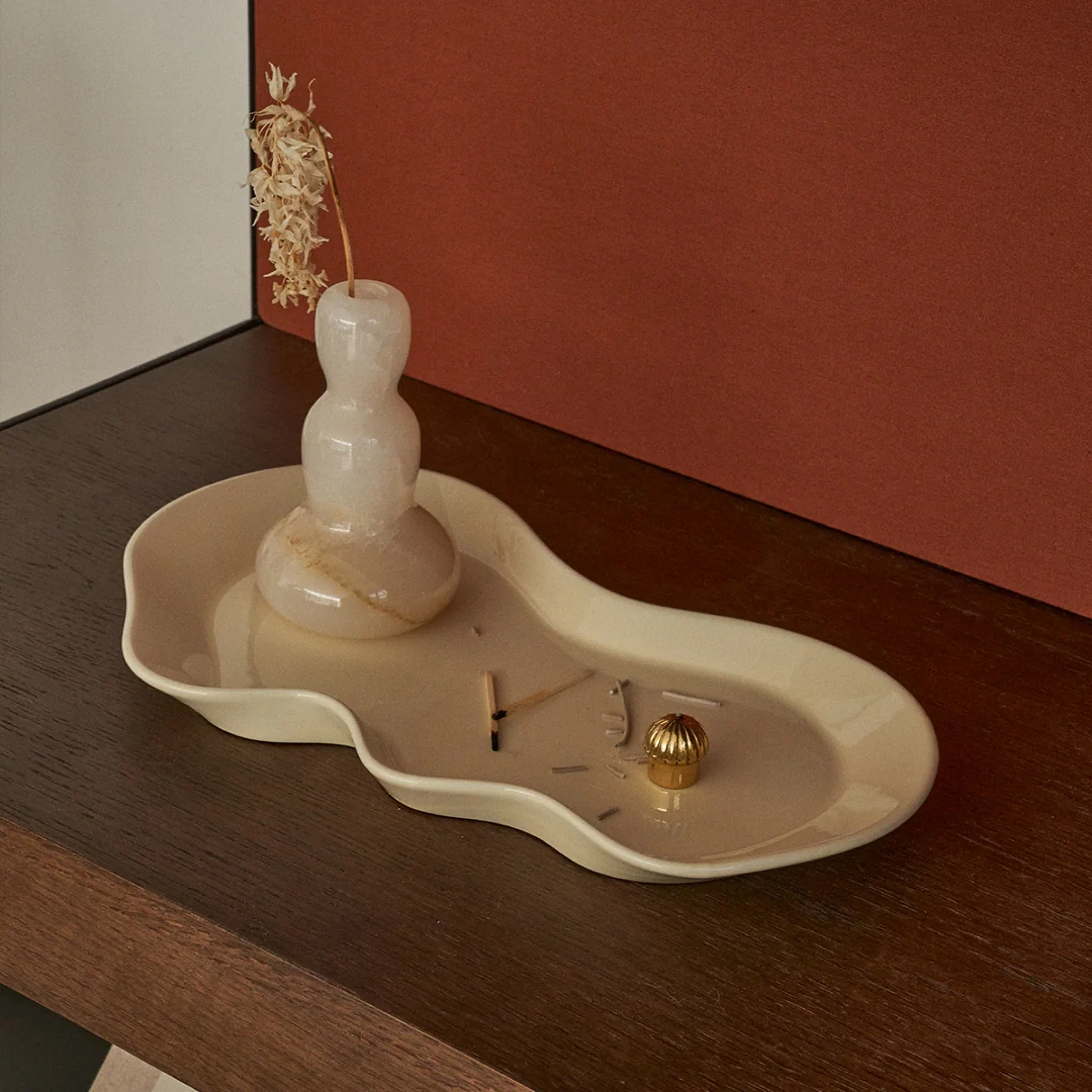 BLACK BLAZE Drift Tray/Platter, Ivory - Image 4