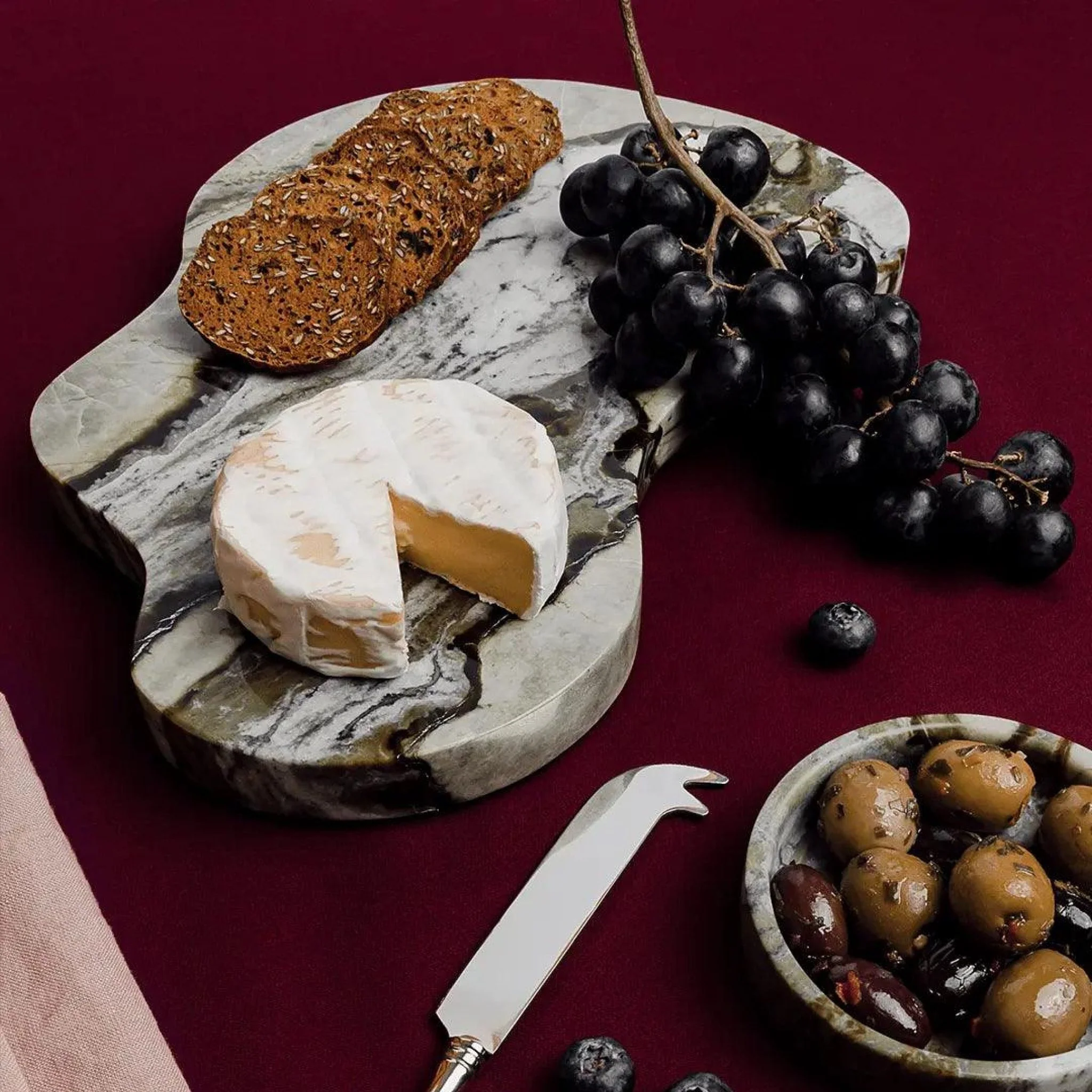 BLACK BLAZE Oasis Marble Serving Platter - Image 3