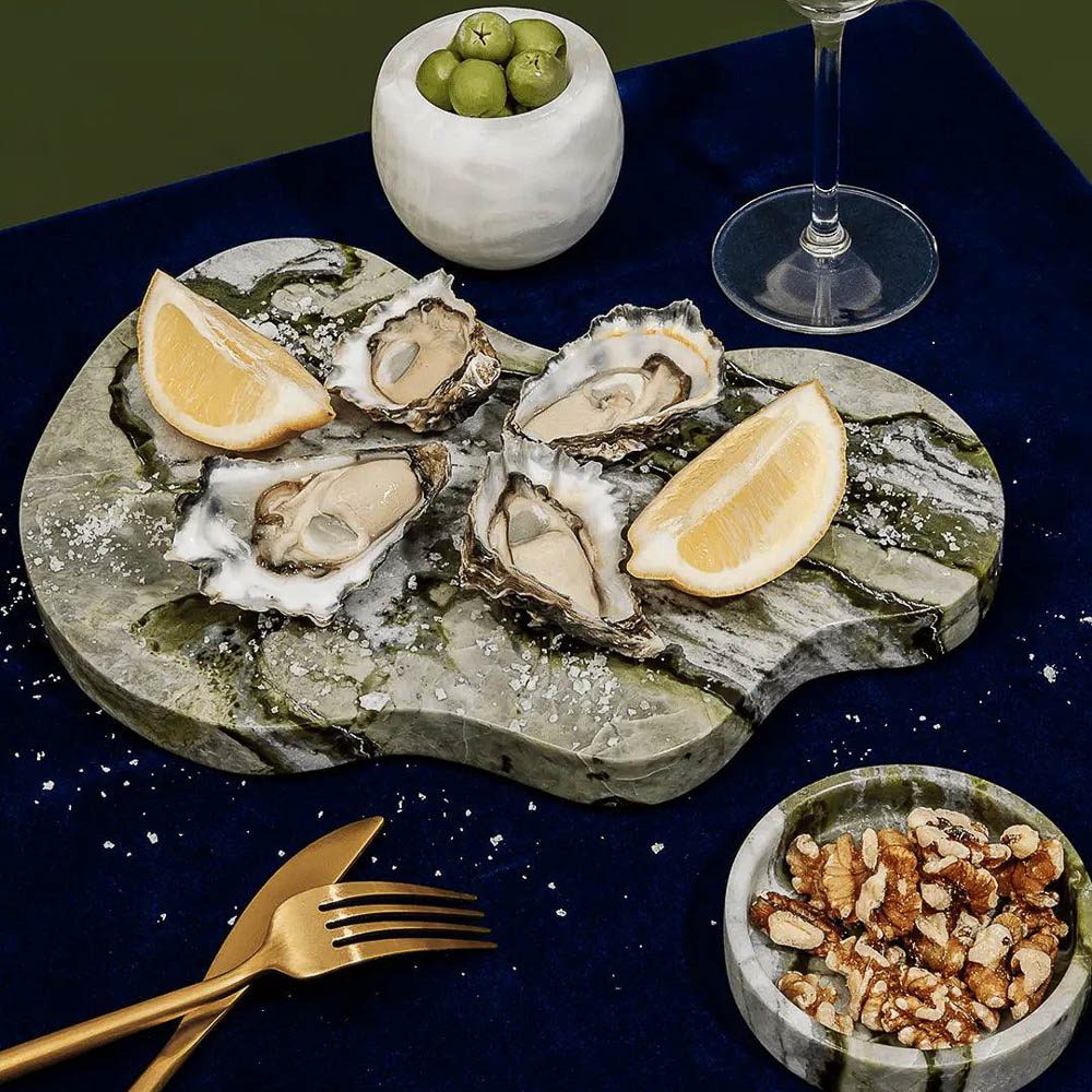 BLACK BLAZE Oasis Marble Serving Platter - Image 9