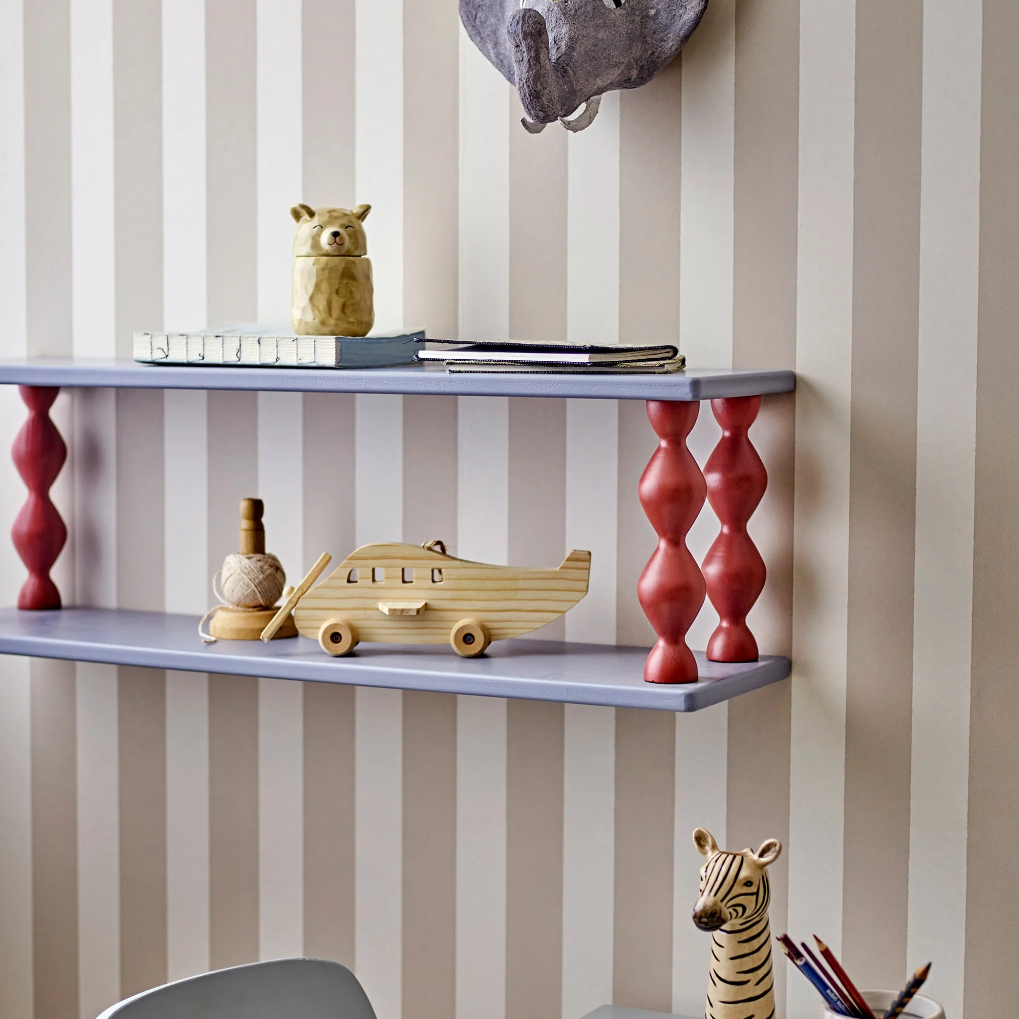 BLOOMINGVILLE MINI Bibiola Shelf, Blue, L80cm - Image 3