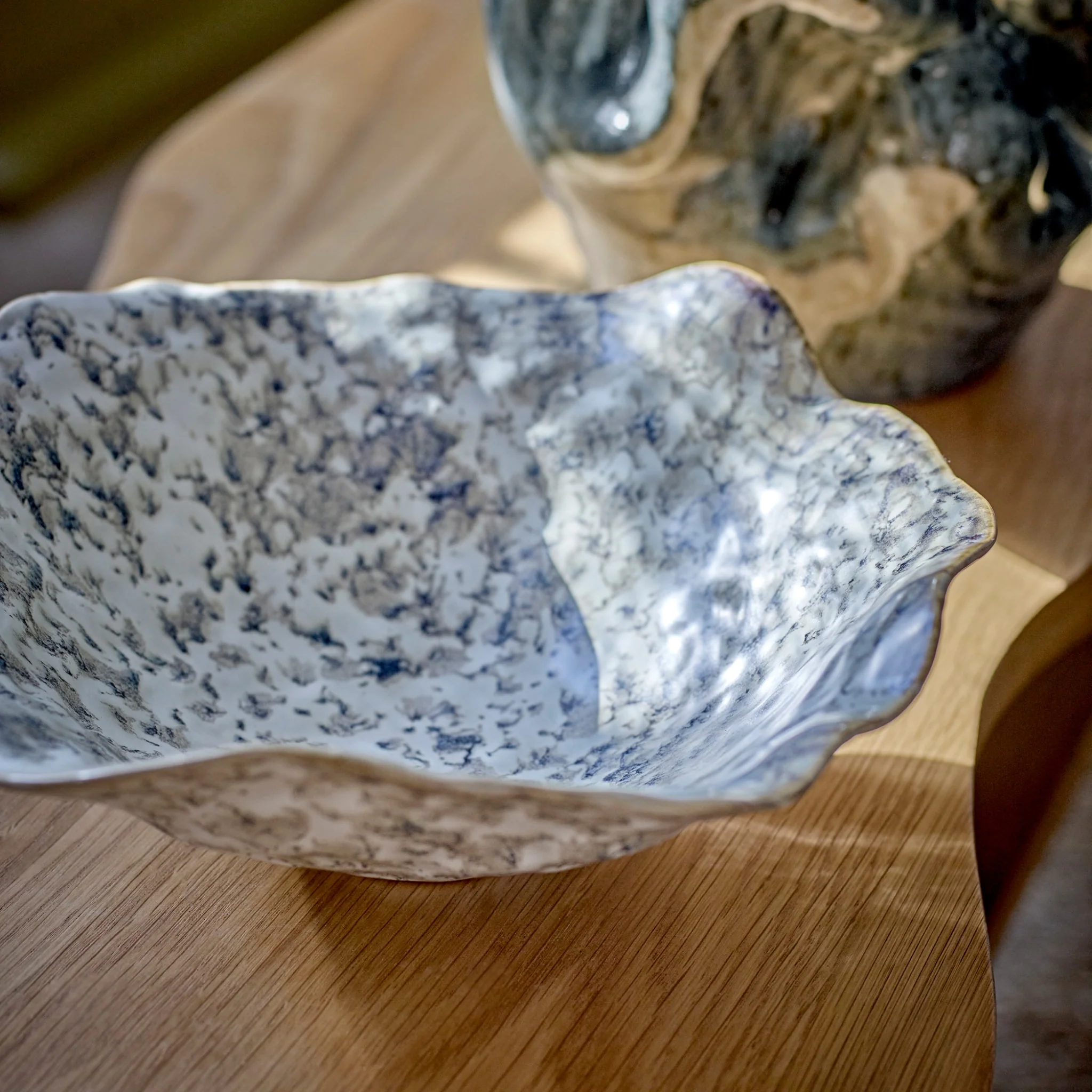 BLOOMINGVILLE Lennon Stoneware Bowl Ø27cm, Grey - Image 3