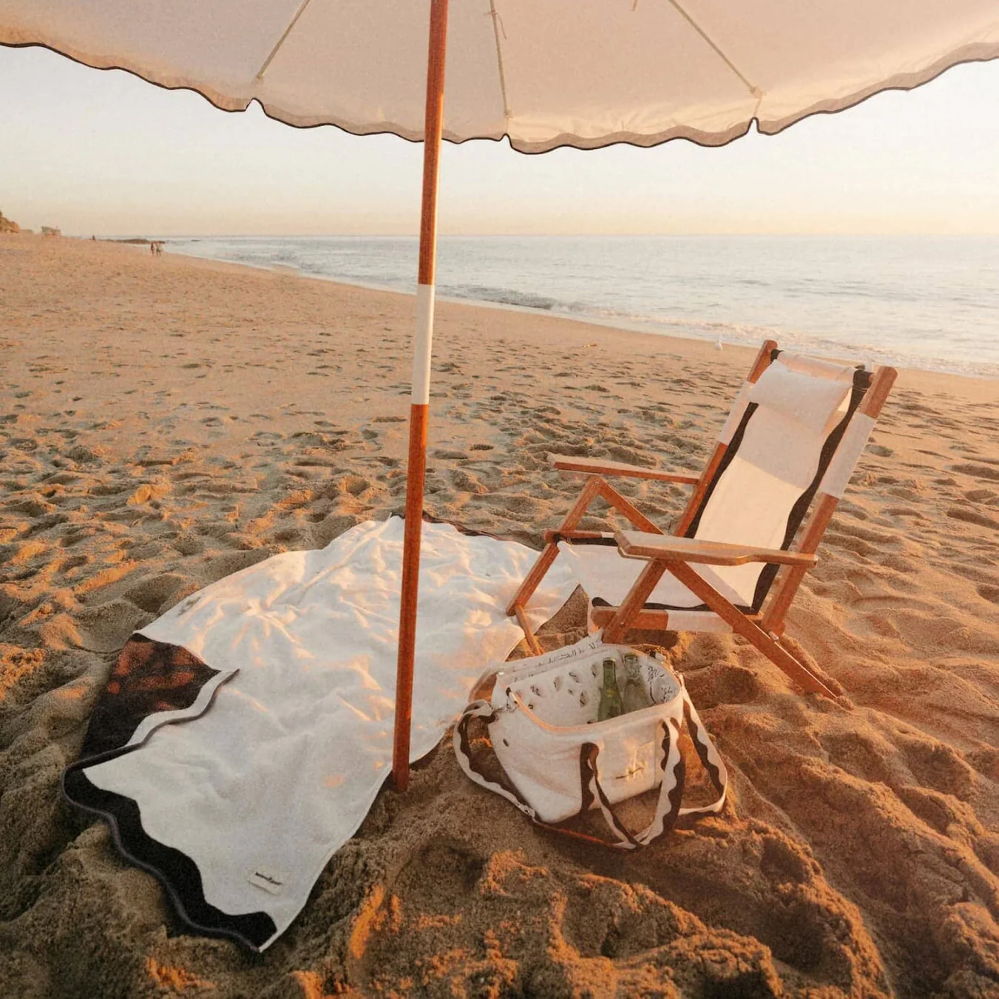 PRE-ORDER │ BUSINESS & PLEASURE CO Amalfi Umbrella, Rivie White - Image 6