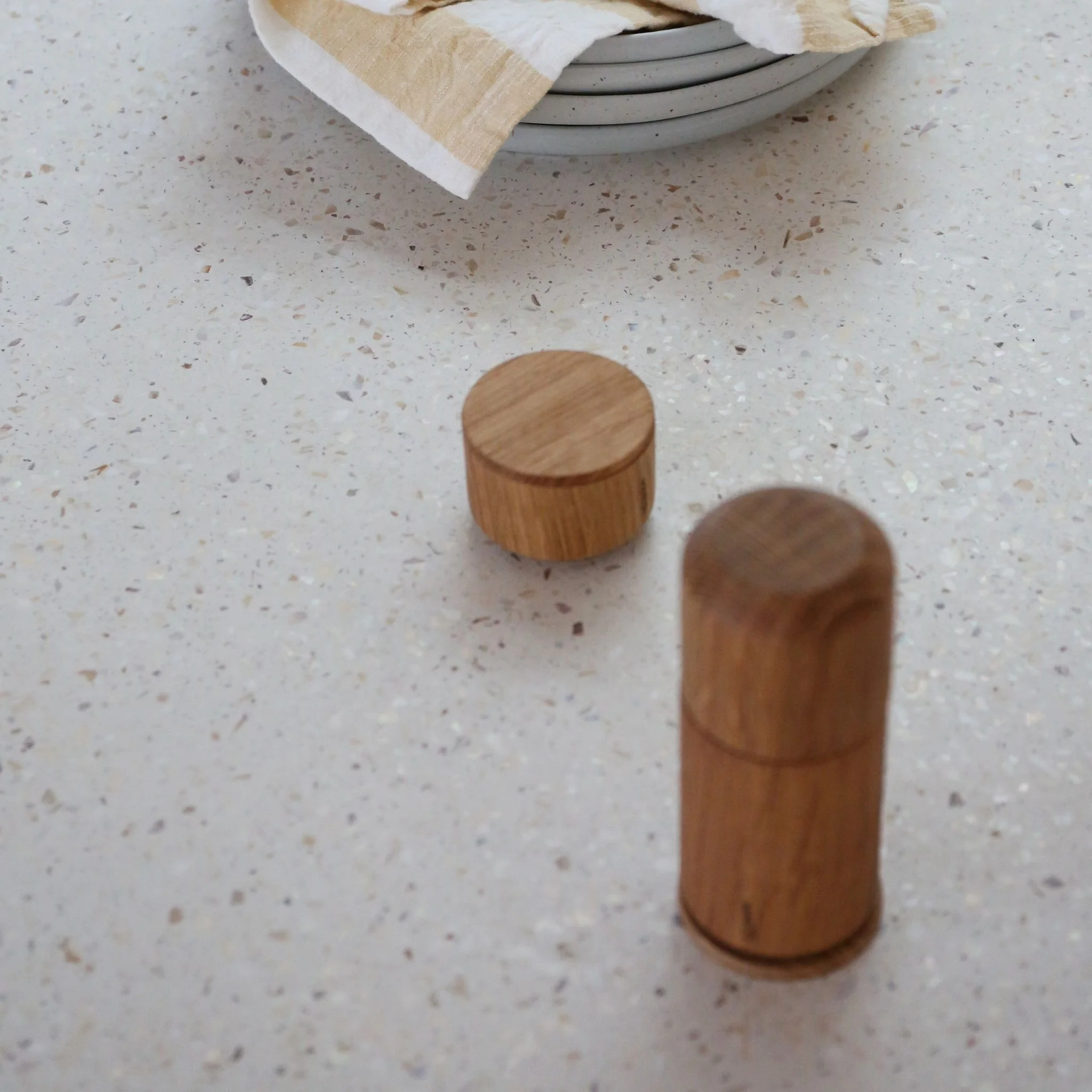 EKTA LIVING 'Salt Me' Salt Dish, Oiled Oak - Image 7