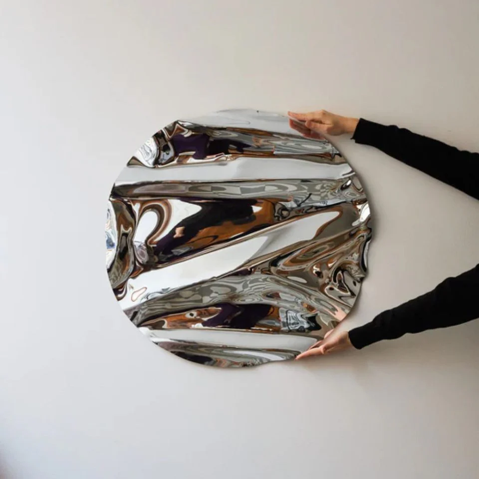 PRE-ORDER | CAIA LEIFSDOTTER Round Psychedelic Mirror/Wall Sculpture – 3 Sizes - Image 7