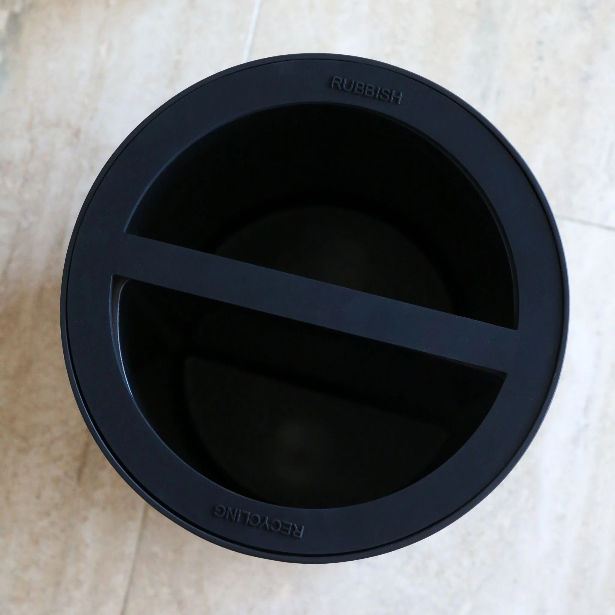 DESIGNSTUFF ARC Dual Bin, Recycle/Rubbish, Black - Image 5
