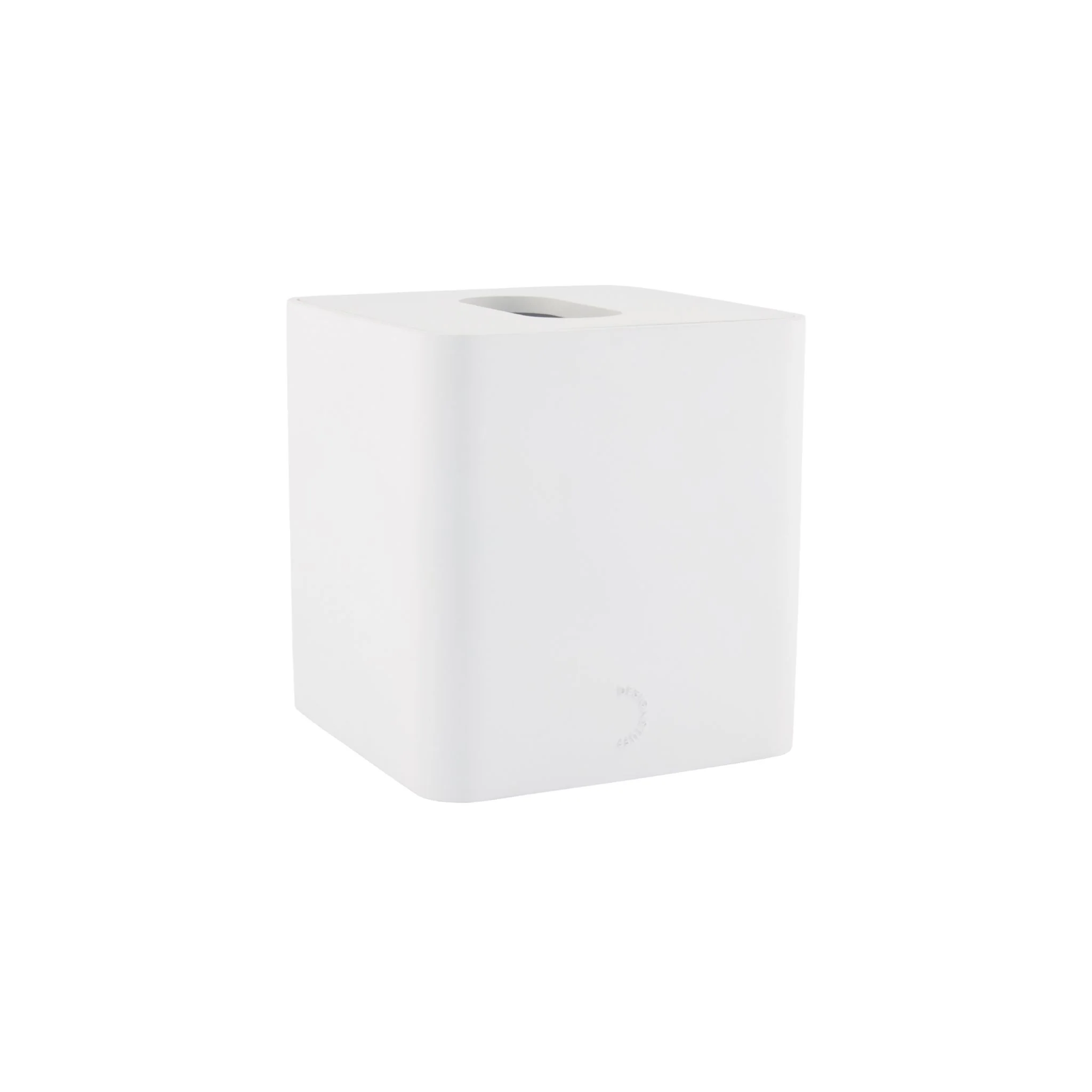 DESIGNSTUFF ARC Square Tissue Box, White - Image 2