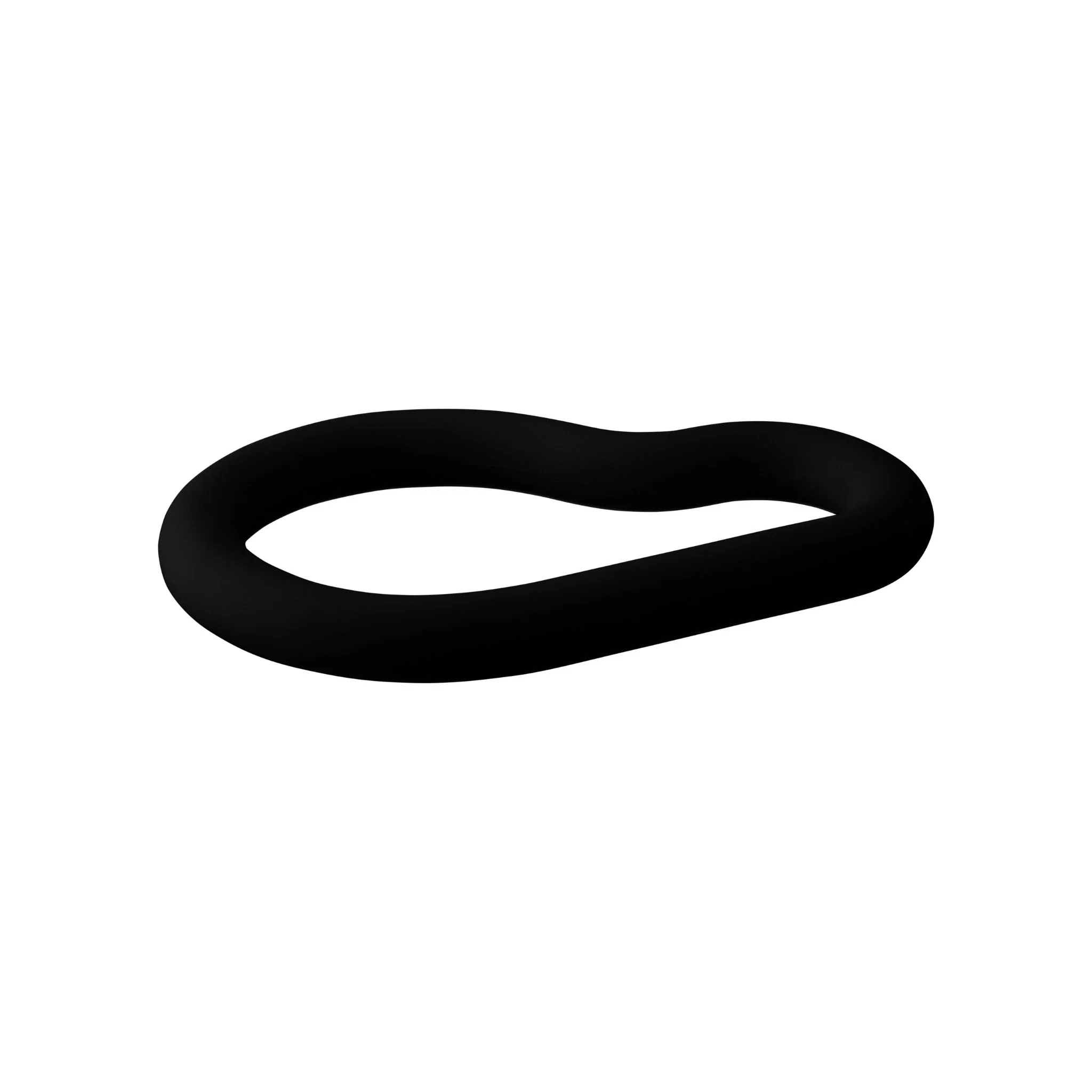 DESIGNSTUFF RUND Curve Silicone Trivet, Black - Image 3