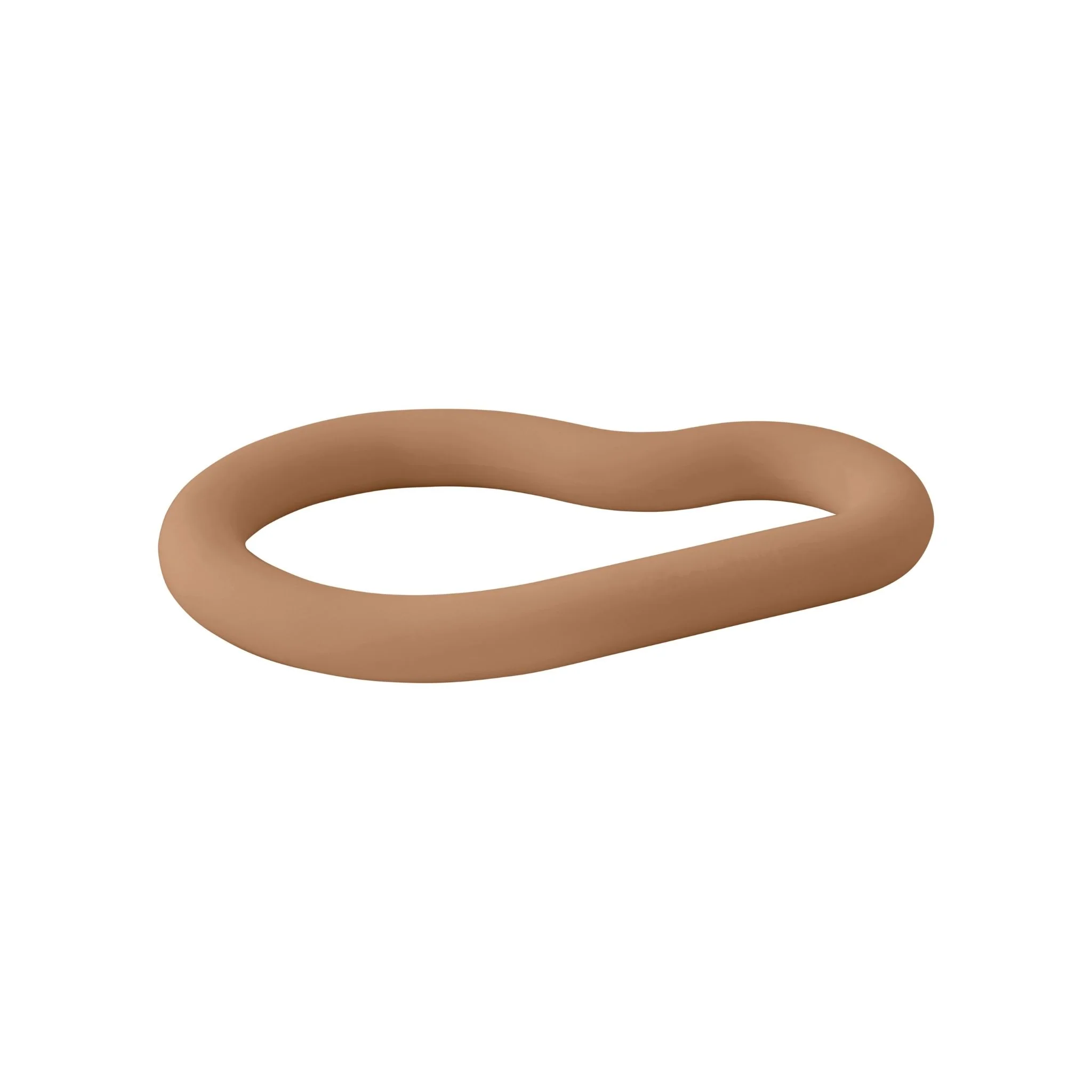 DESIGNSTUFF RUND Curve Silicone Trivet, Camel - Image 6