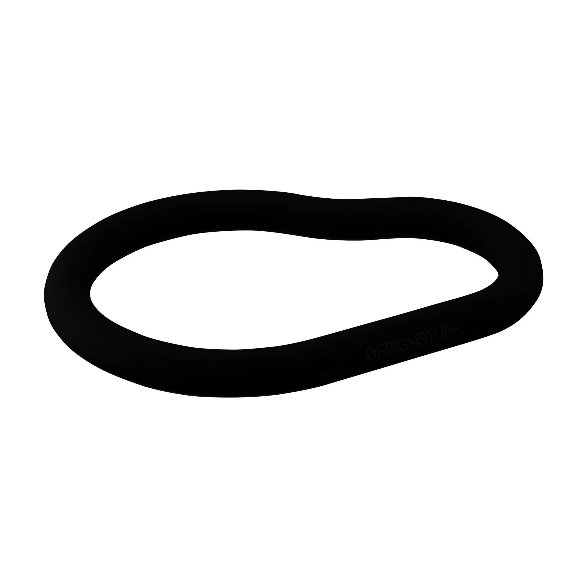DESIGNSTUFF RUND Curve Silicone Trivet L, Black - Image 3