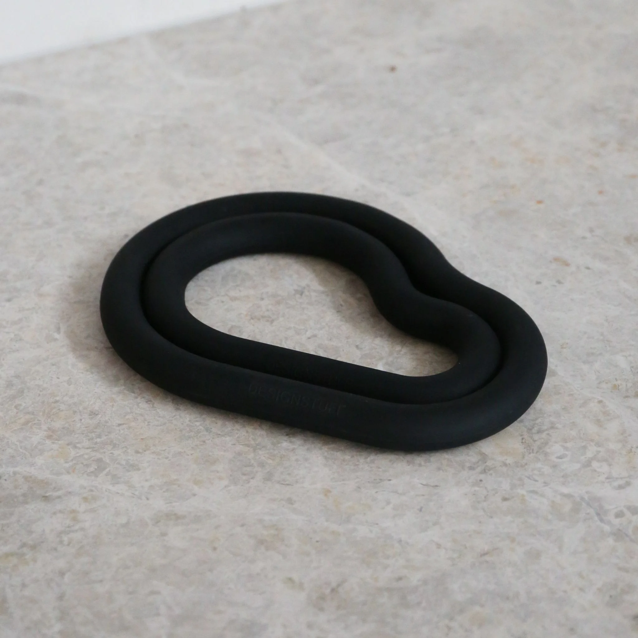 DESIGNSTUFF RUND Curve Silicone Trivet L, Black - Image 5