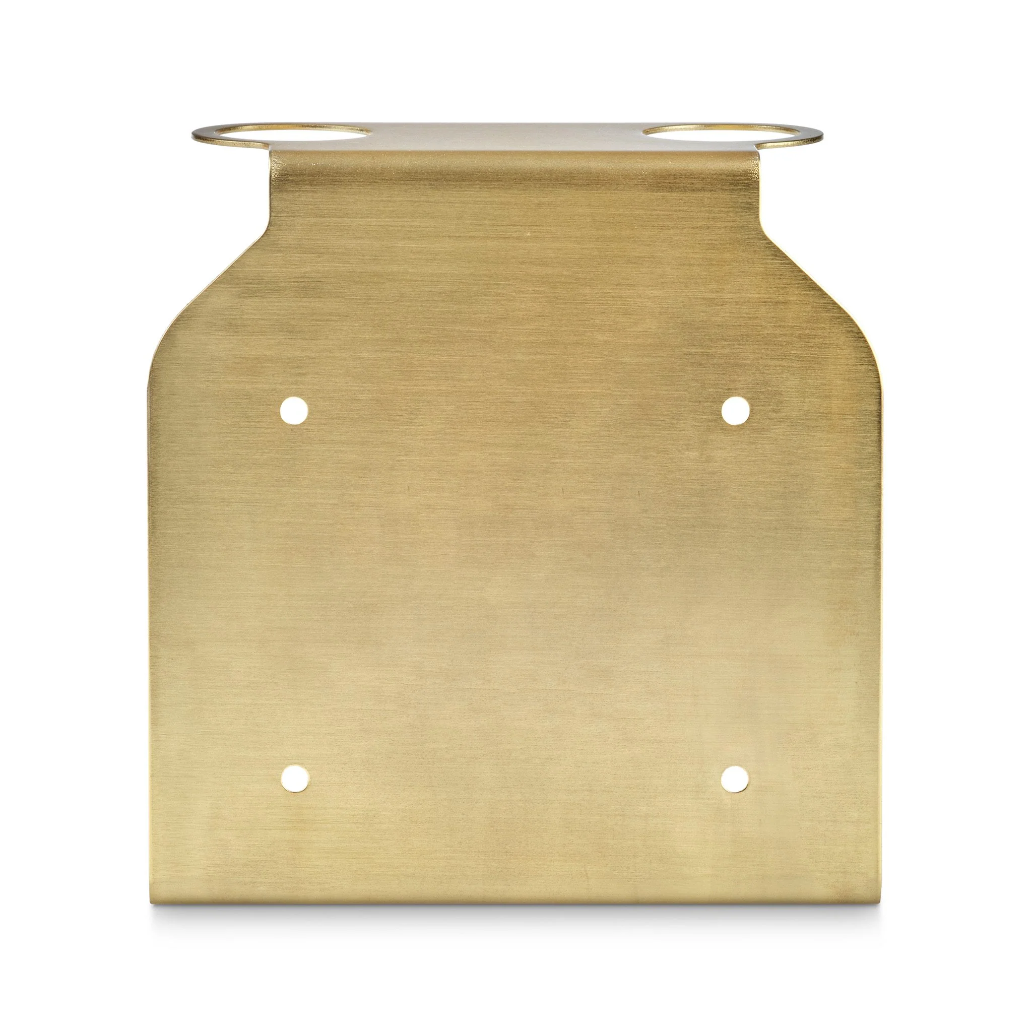 DESIGNSTUFF Dual Soap Dispenser Holder, Brushed Brass - Image 5