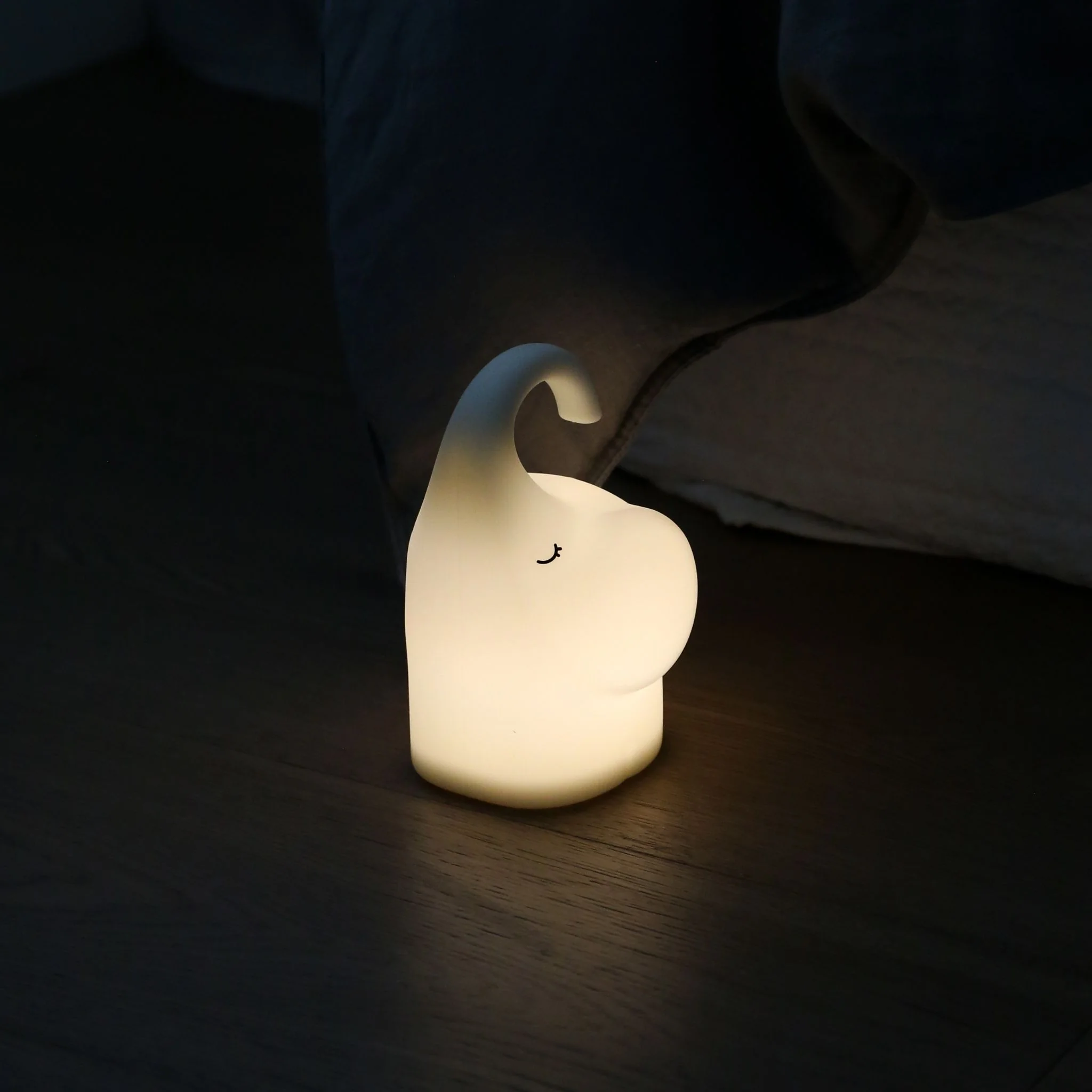 DESIGNSTUFF LUMA Elephant Night Lamp, White - Image 2