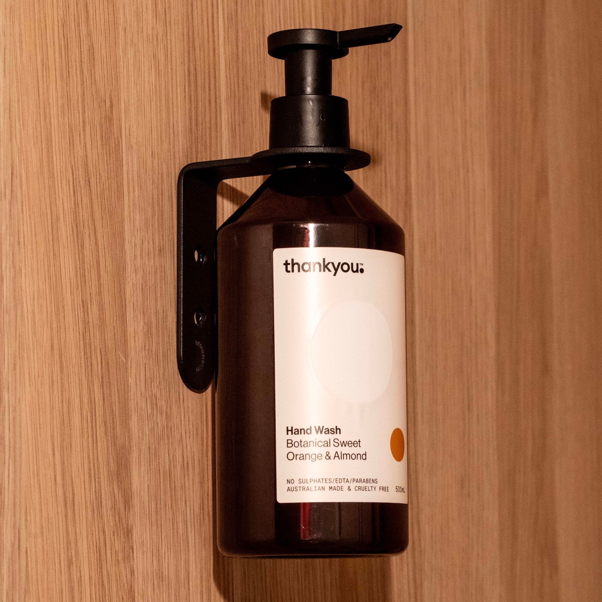 DESIGNSTUFF Floating Soap Dispenser Holder, Black - Image 3