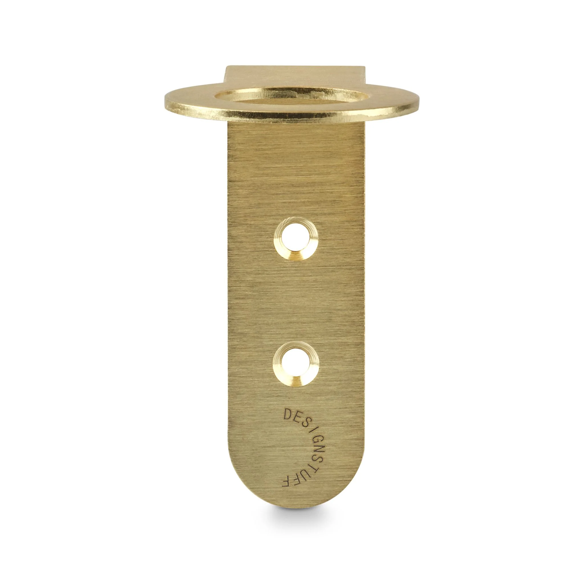 DESIGNSTUFF Floating Soap Dispenser Holder, Brushed Brass - Image 2