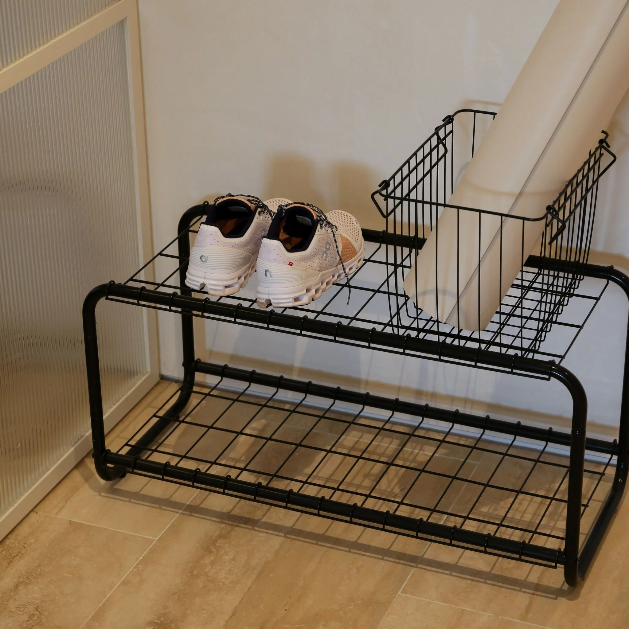 DESIGNSTUFF FORMA Metal Basket, L, Black - Image 2