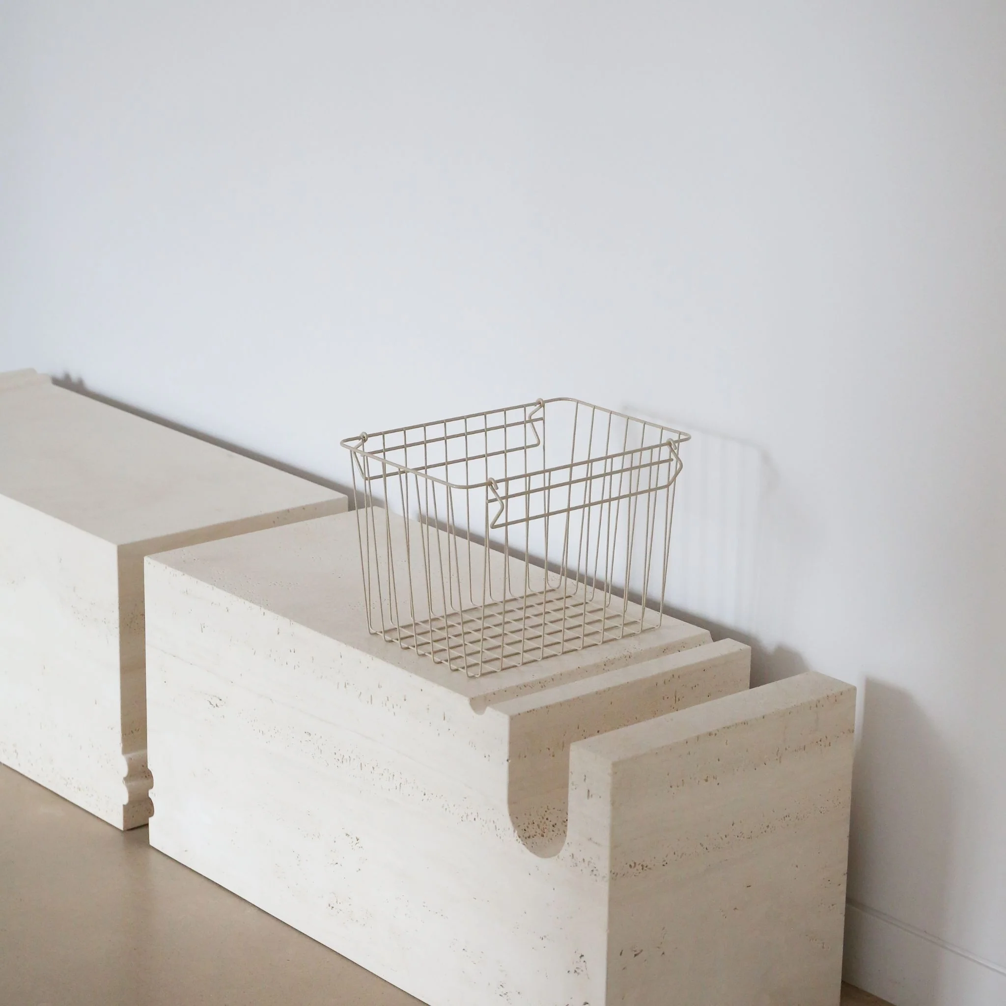 DESIGNSTUFF FORMA Metal Basket, L, Sand - Image 5