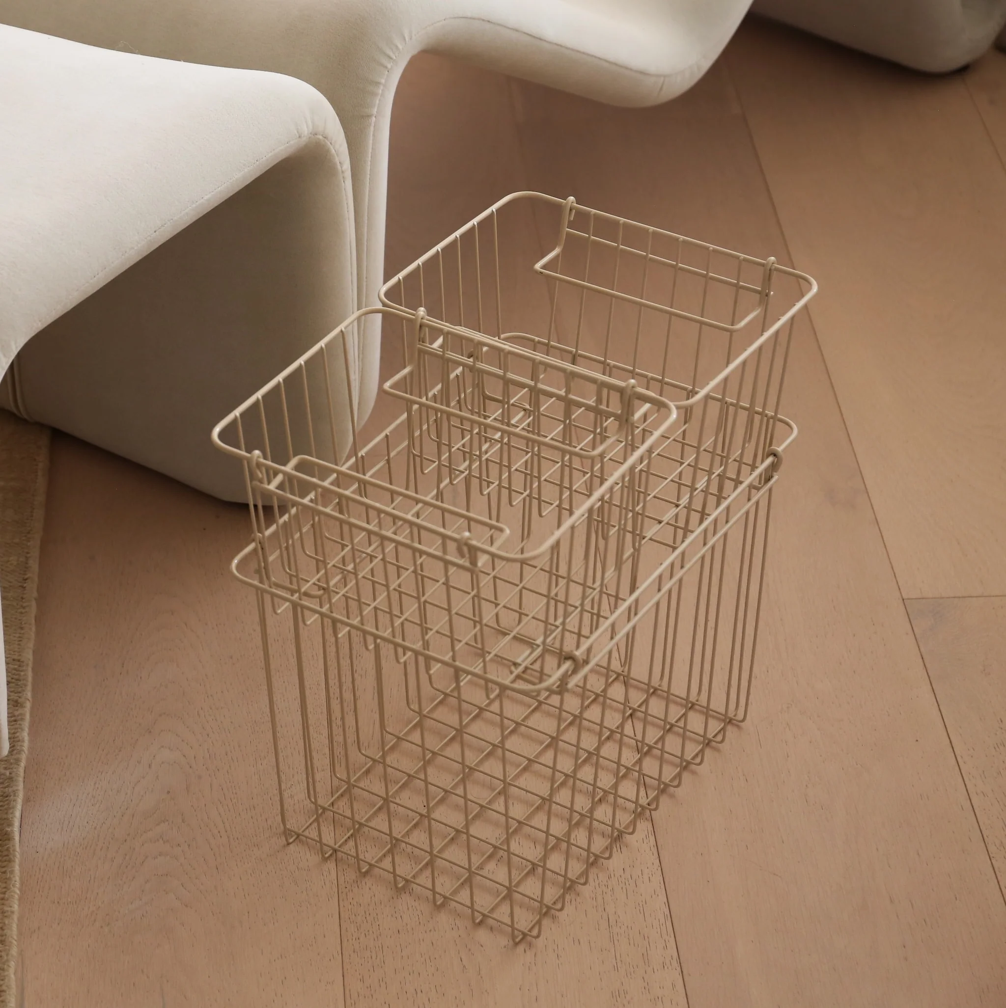 DESIGNSTUFF FORMA Metal Basket S, Sand - Image 3