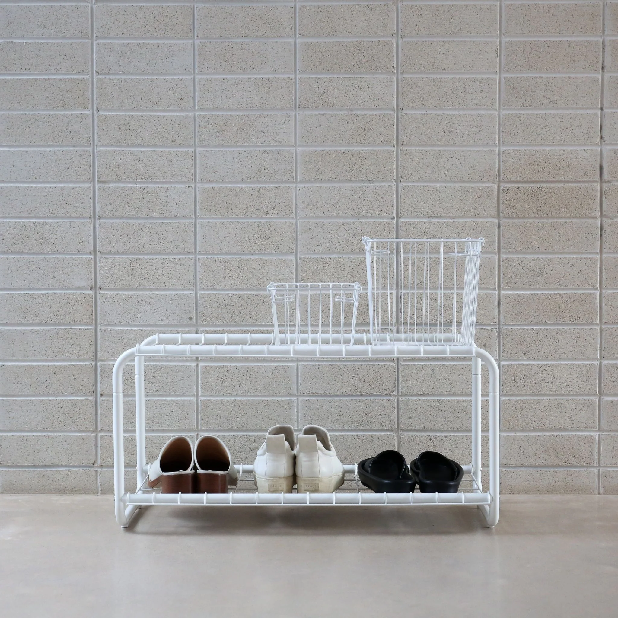 DESIGNSTUFF FORMA Metal Basket S, White - Image 3
