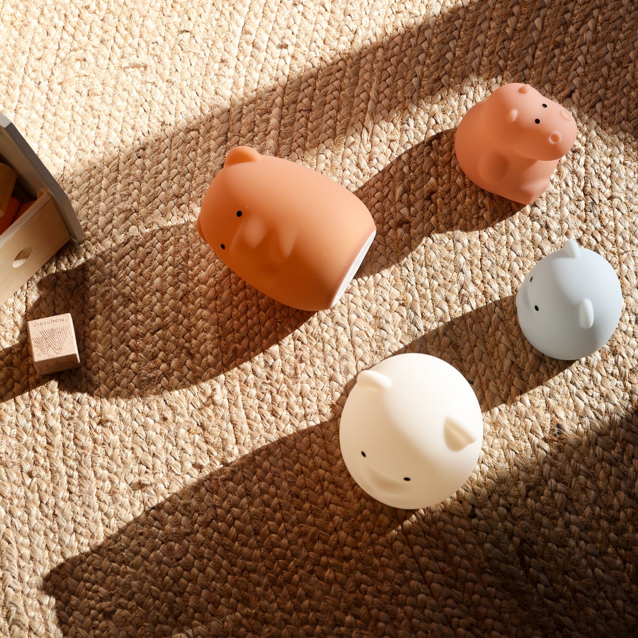 DESIGNSTUFF LUMA Little Hippo Night Lamp, Clay - Image 12