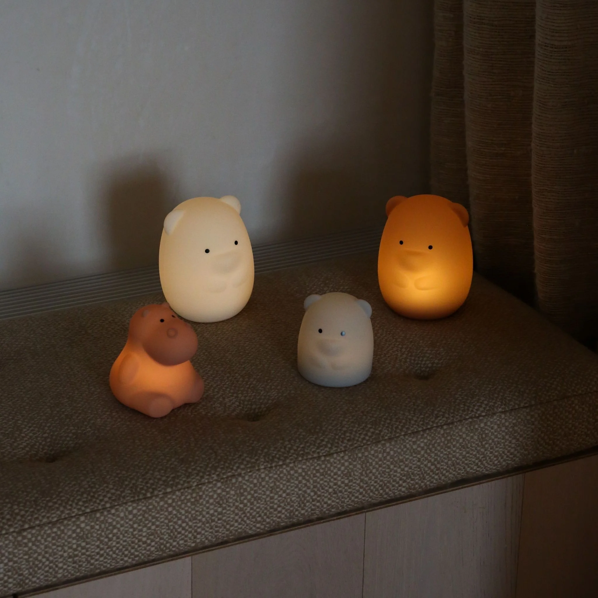 DESIGNSTUFF LUMA Little Hippo Night Lamp, Clay - Image 14
