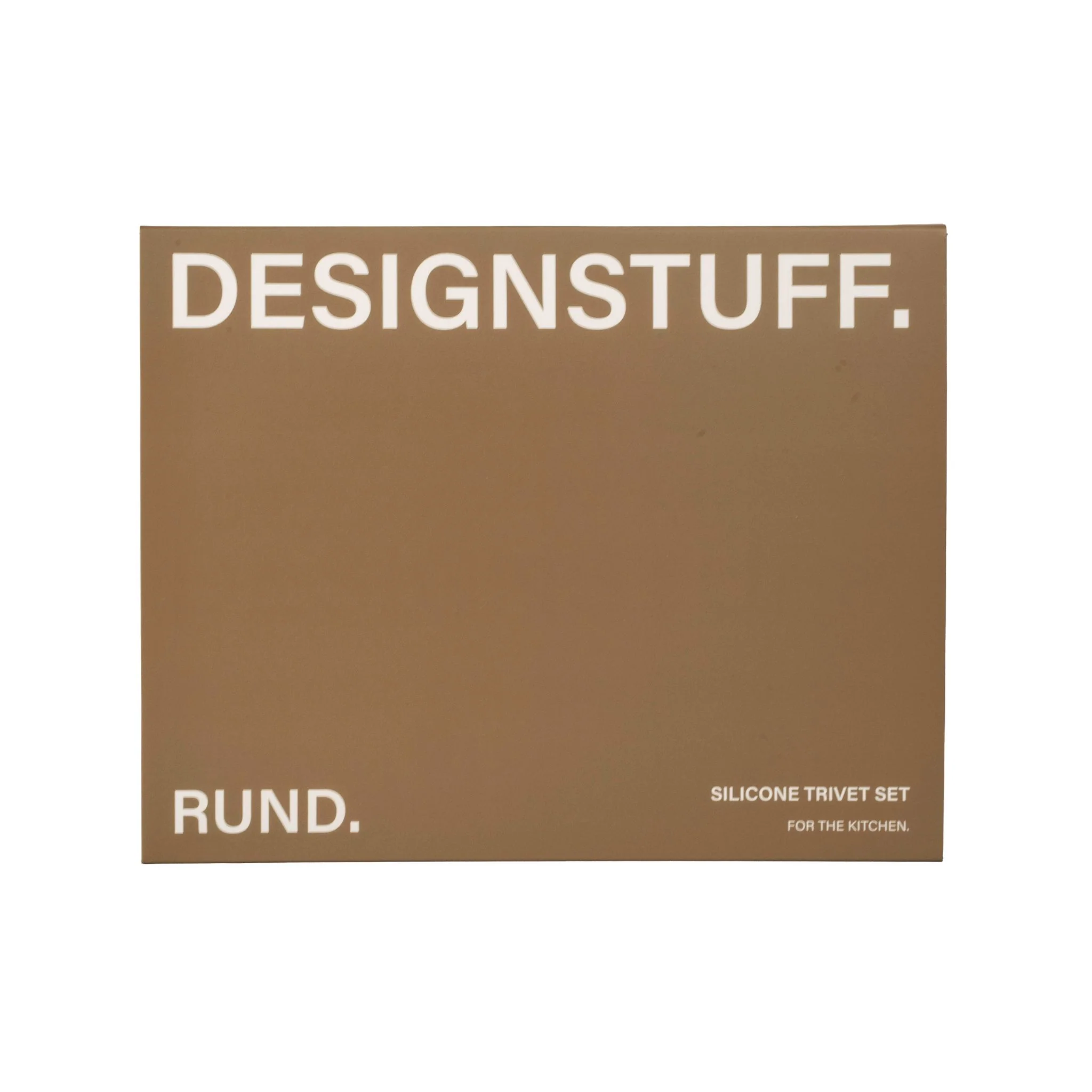 DESIGNSTUFF RUND Curve Trivet Gift Set, Fern - Image 4