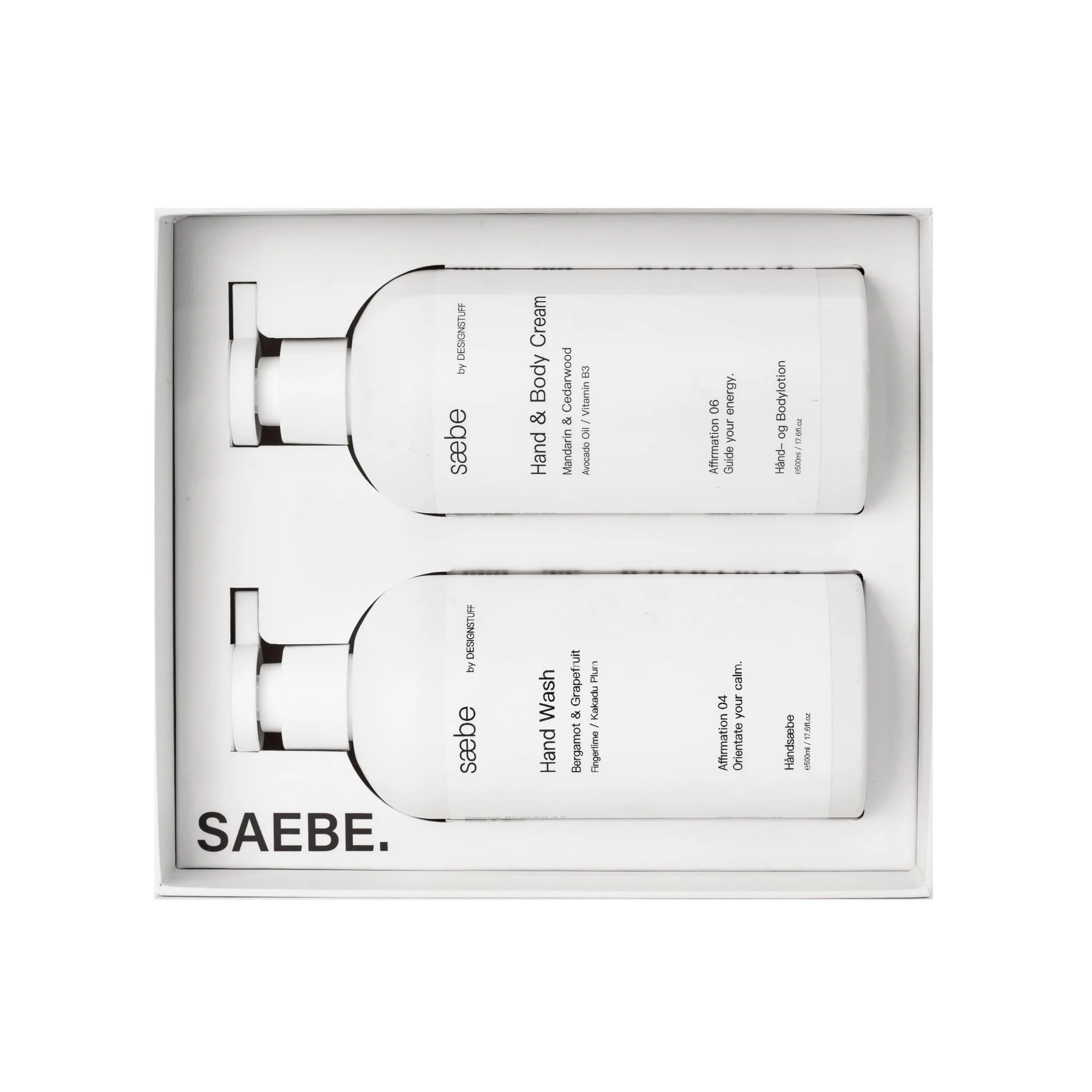 DESIGNSTUFF LUYO Saebe Gift Set, Hand Wash & Hand Cream, White - Image 2