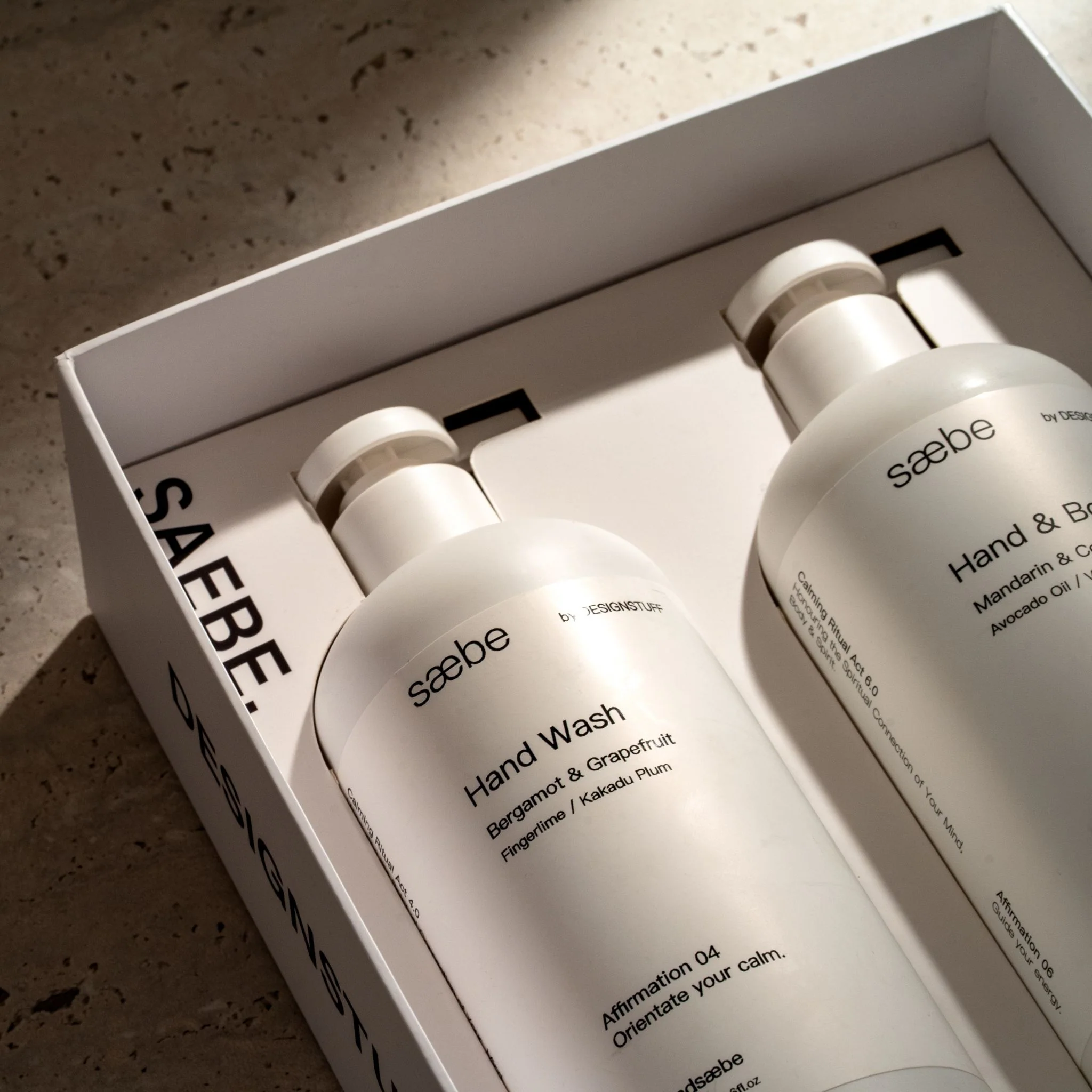 DESIGNSTUFF LUYO Saebe Gift Set, Hand Wash & Hand Cream, White - Image 4