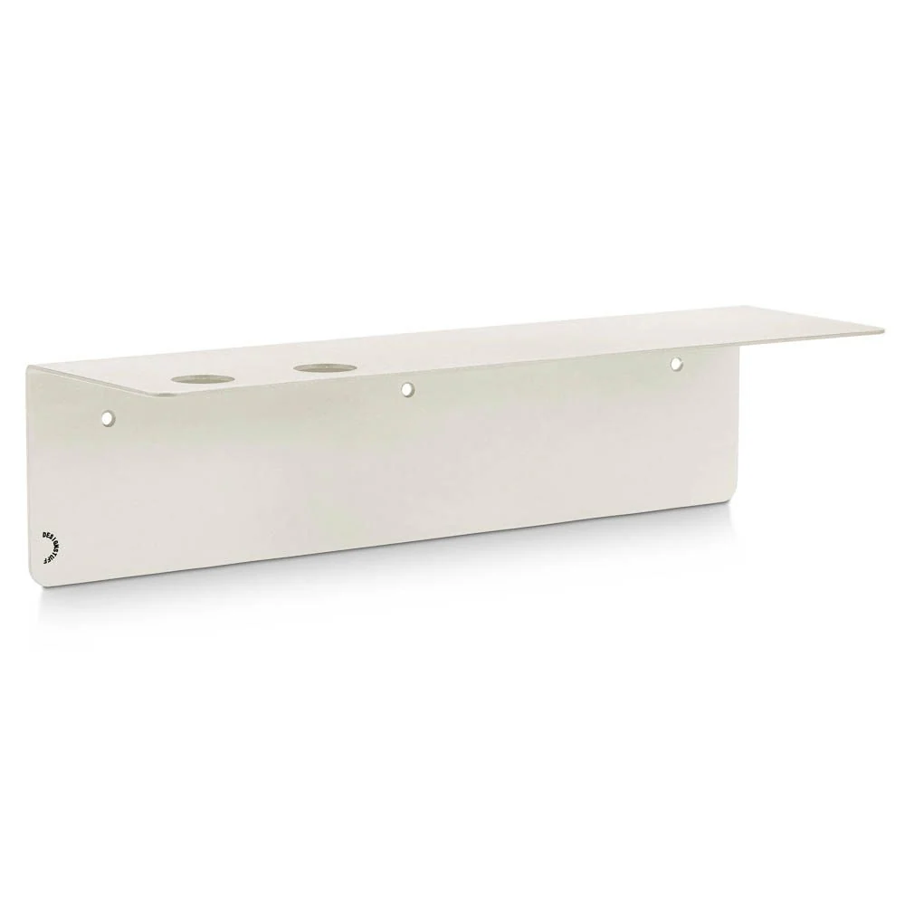 DESIGNSTUFF Shelf w/ Dual Soap Dispenser Holder, L40 cm, Sand - Image 8