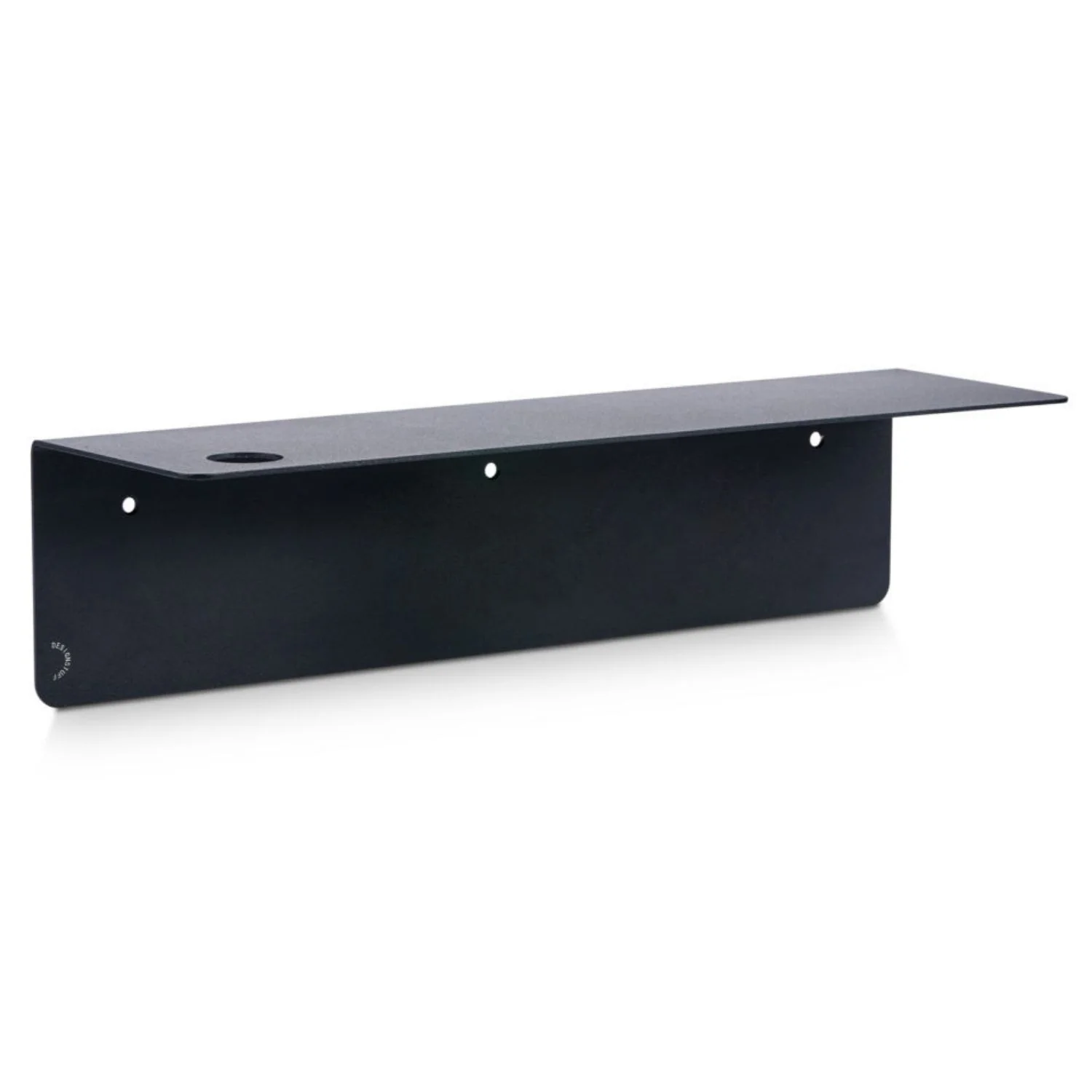 DESIGNSTUFF Shelf w/ Single Soap Dispenser Holder, L40 cm, Black - Image 6
