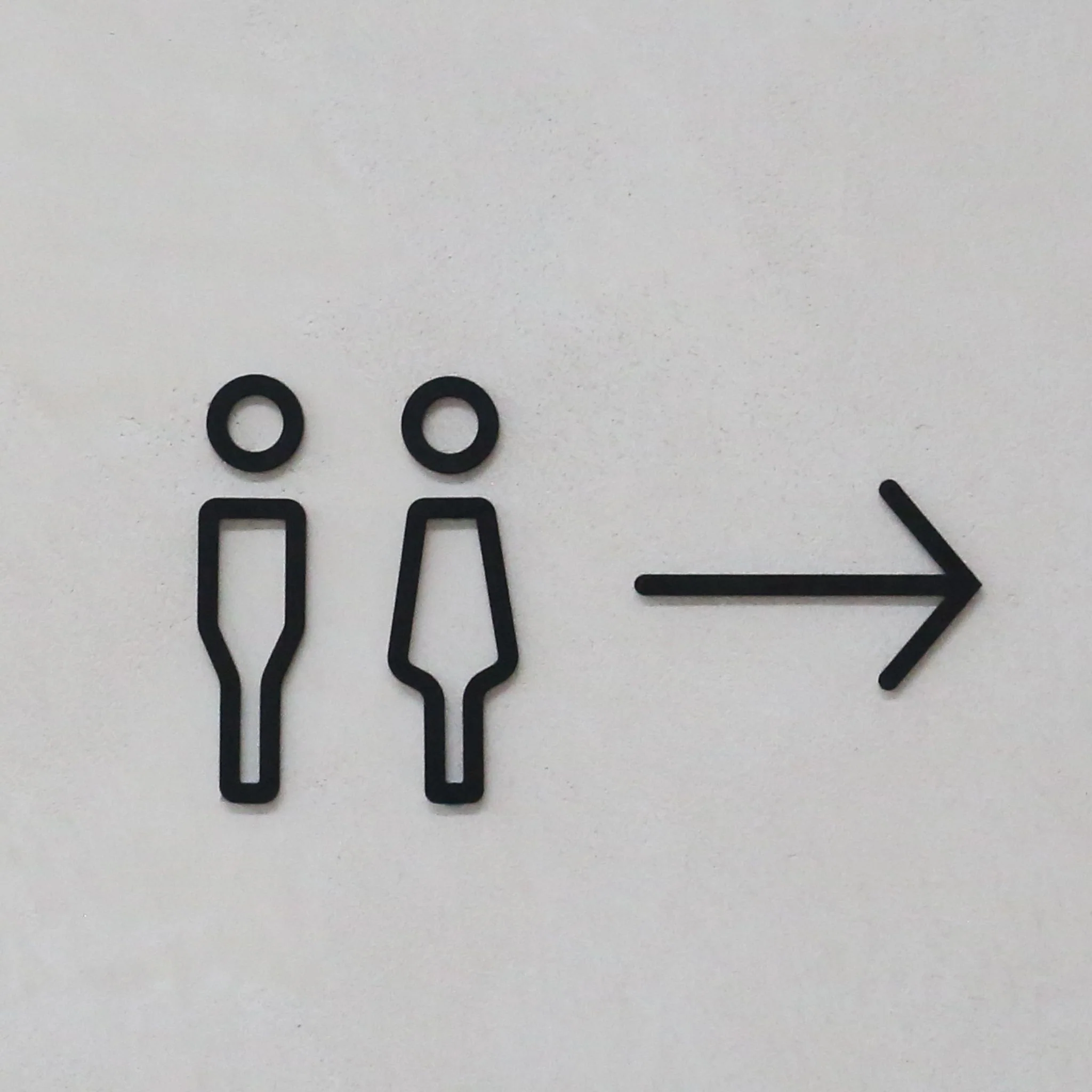 DESIGNSTUFF Signage, Arrow, Black - Image 2