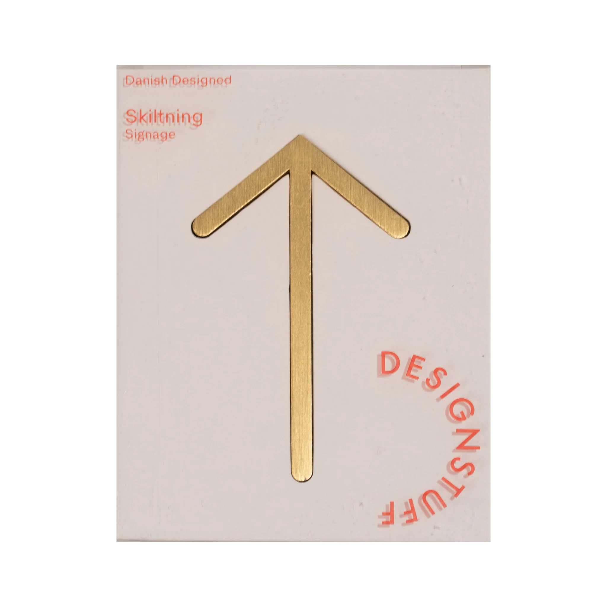 DESIGNSTUFF Signage, Arrow, Brushed Brass - Image 9
