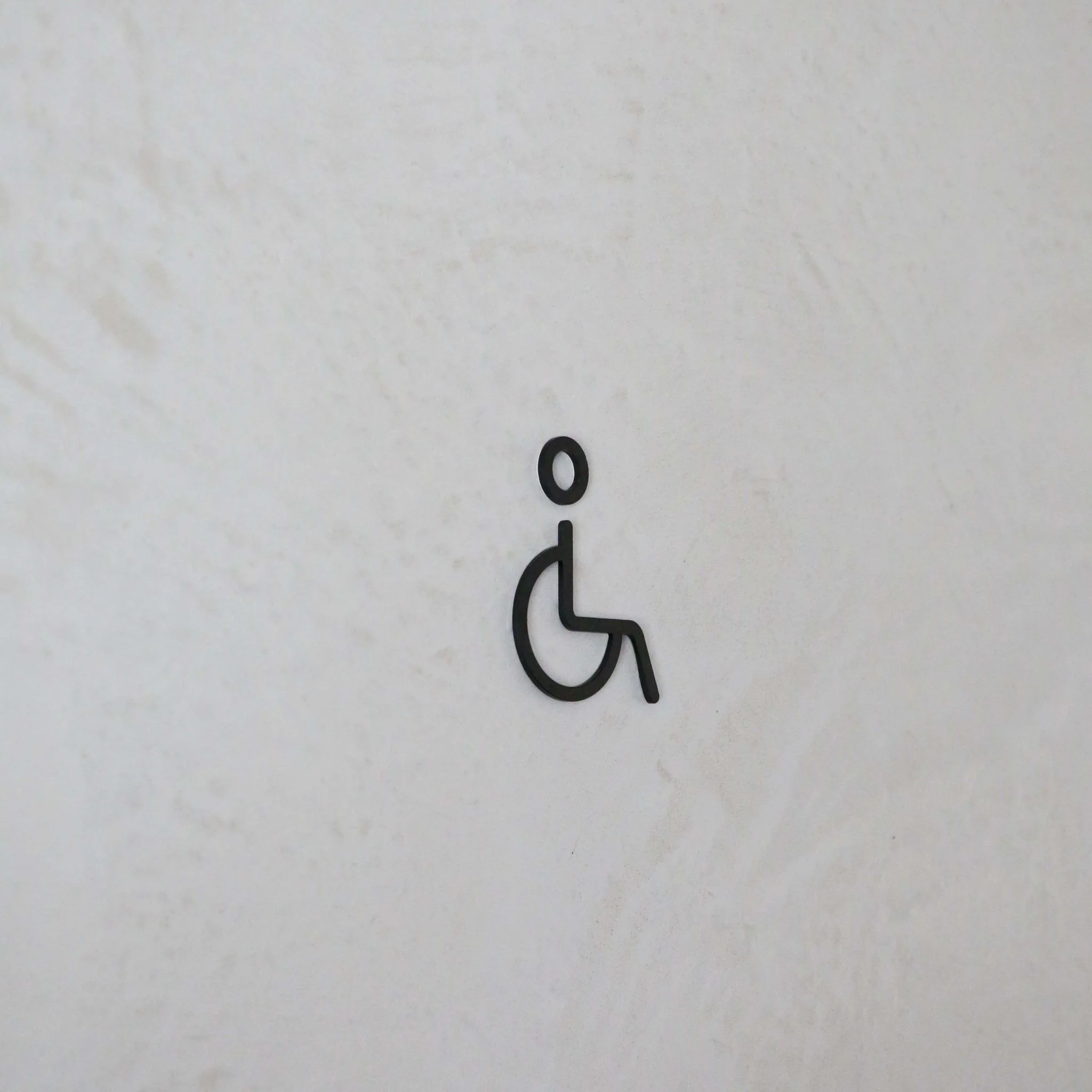 DESIGNSTUFF Signage, Restroom, Accessible, Black - Image 4