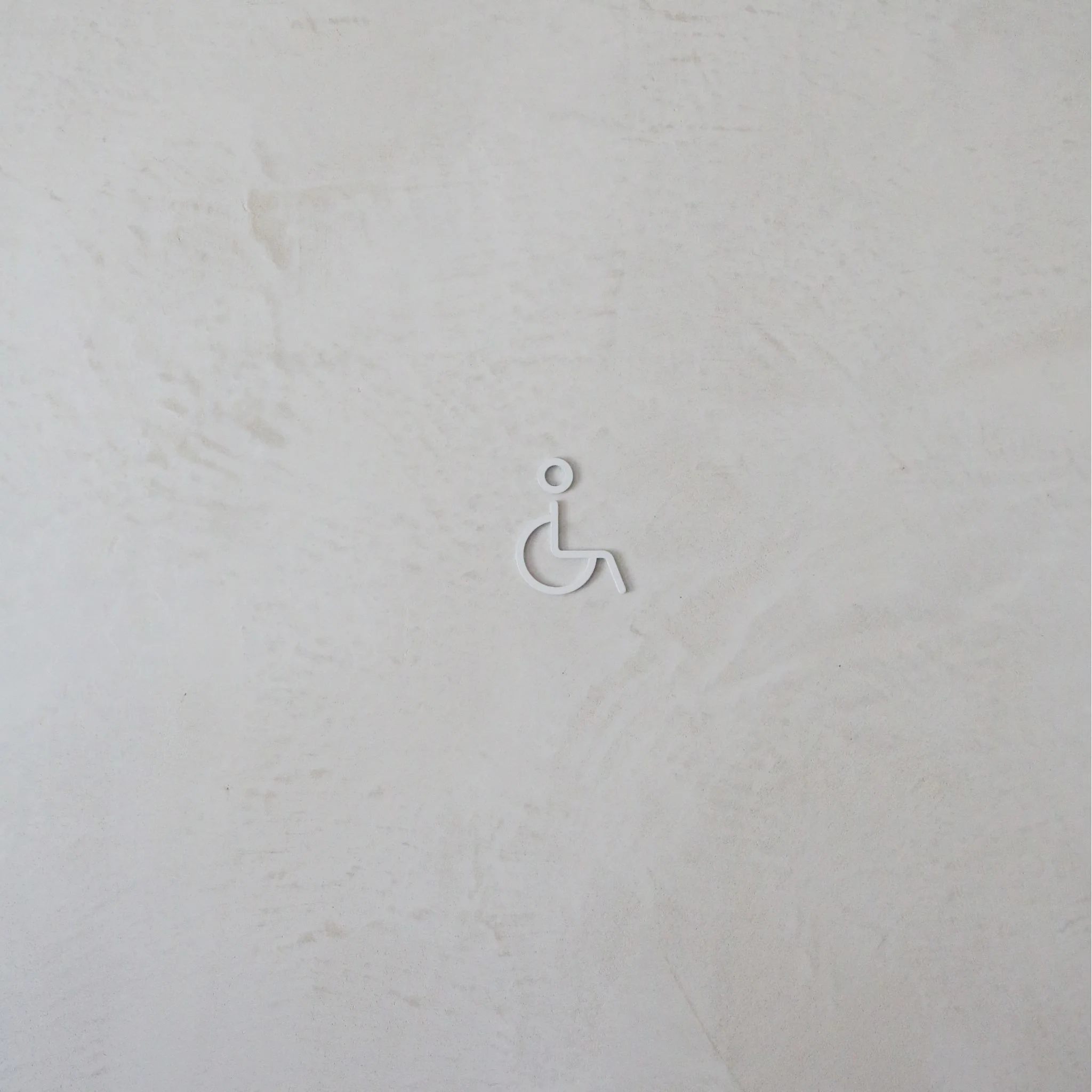 DESIGNSTUFF Signage, Restroom, Accessible, White - Image 2