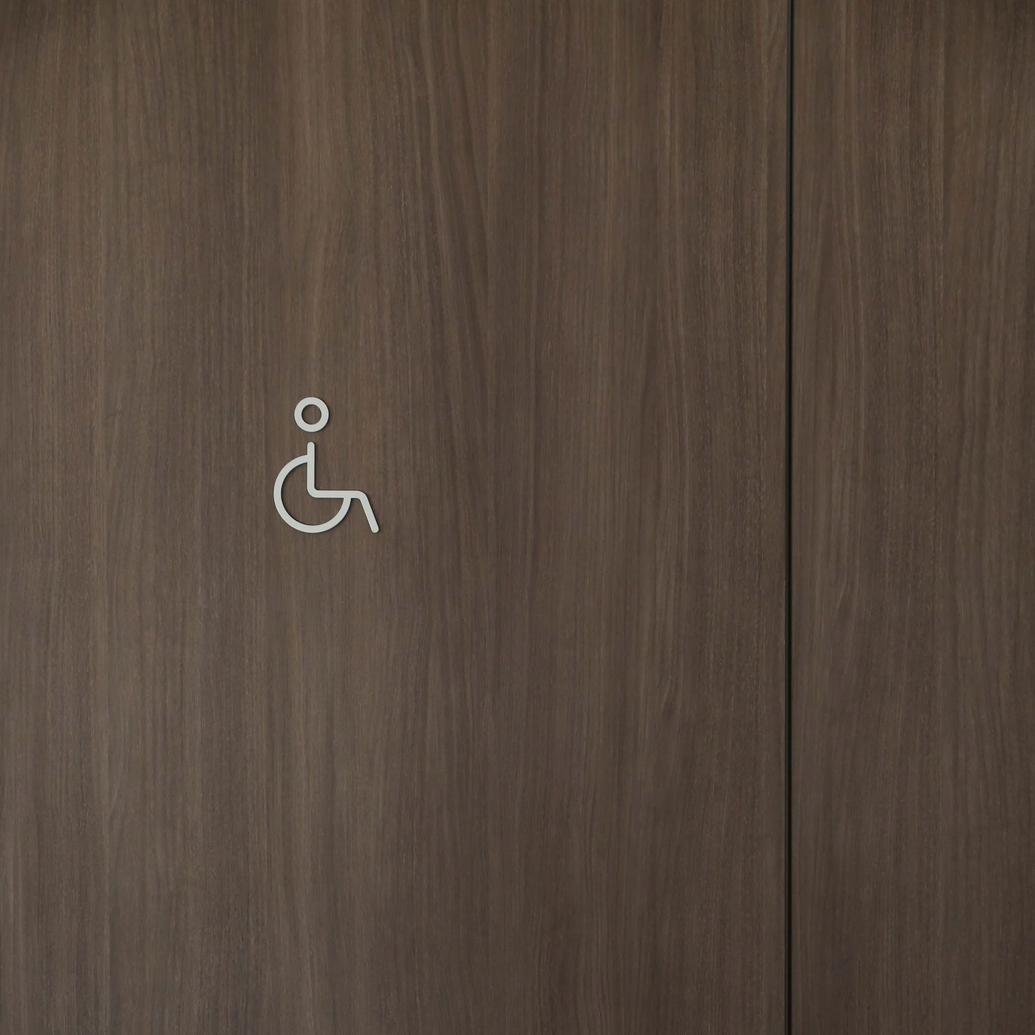 DESIGNSTUFF Signage, Restroom, Accessible, White - Image 4