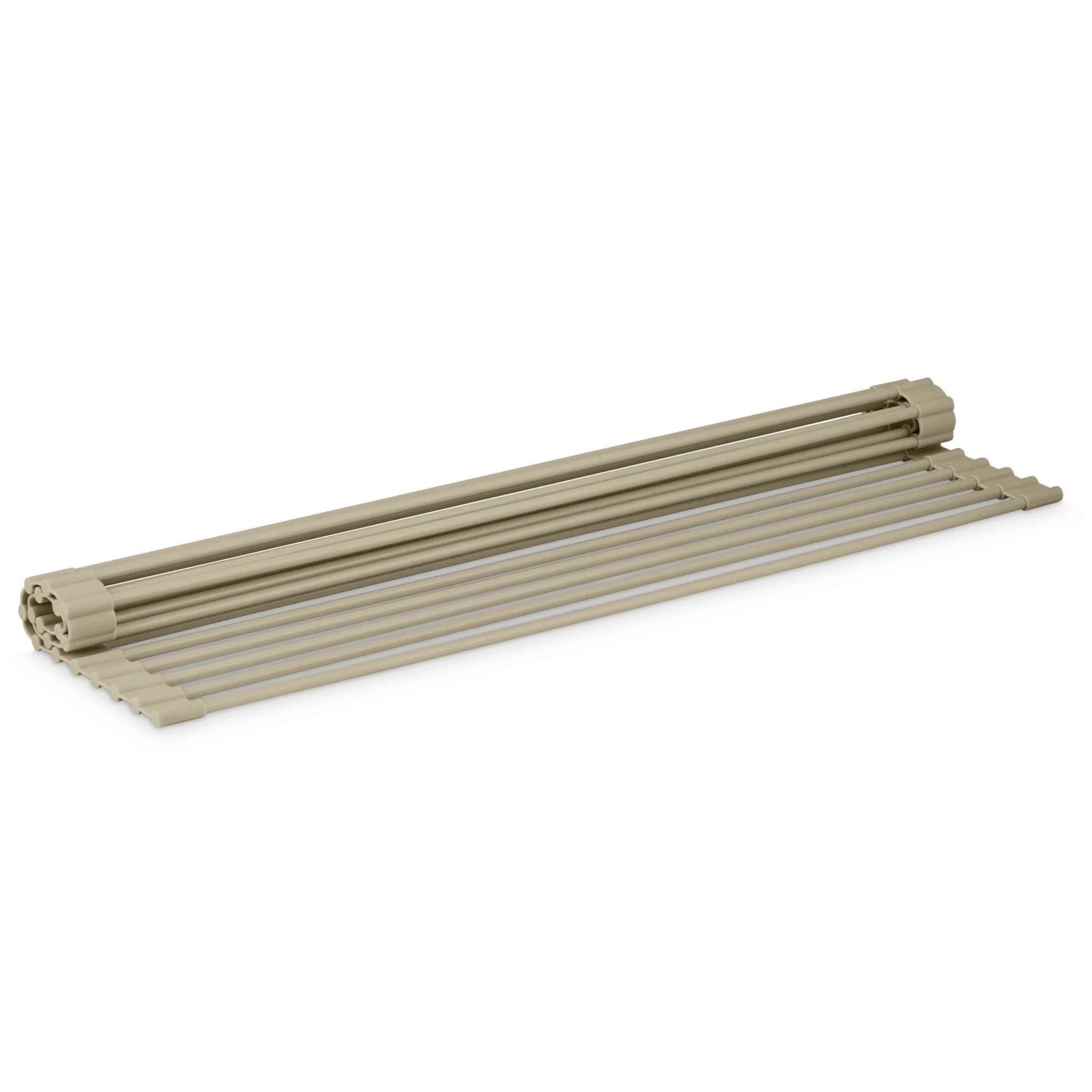 DESIGNSTUFF DRIP Silicone Fold Dish Drying Rack, Sand - Image 4
