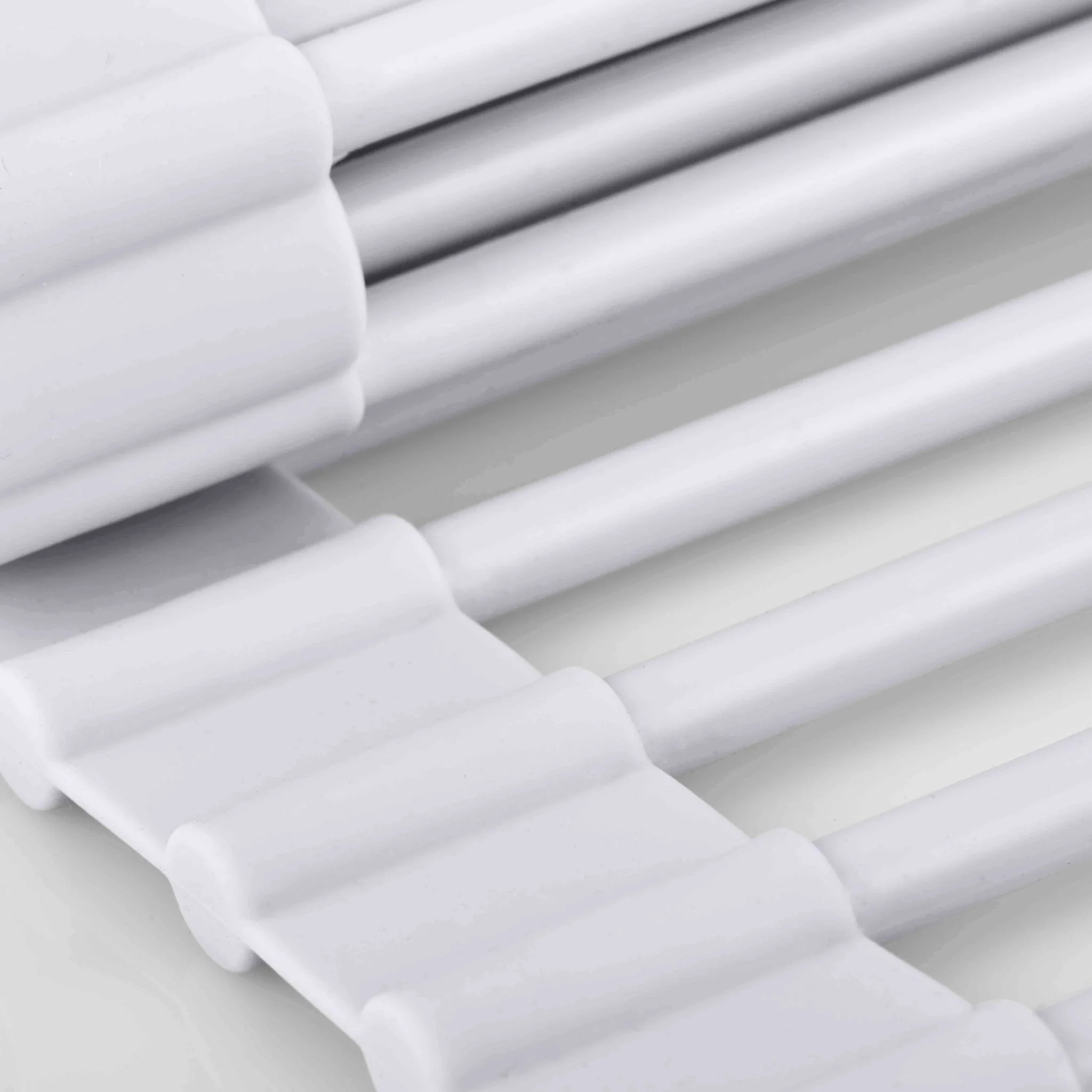 DESIGNSTUFF DRIP Silicone Fold Dish Drying Rack, White - Image 4