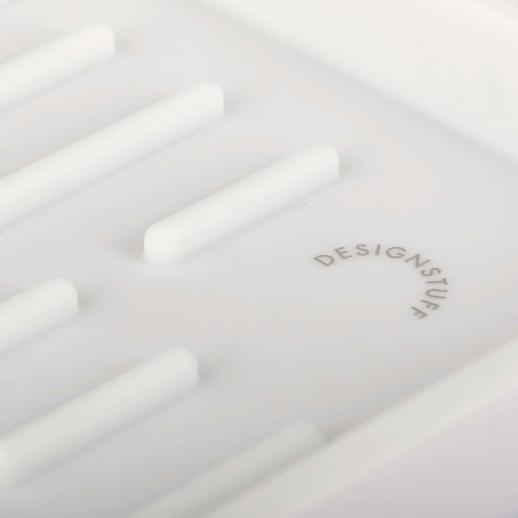 DESIGNSTUFF Sink Tray and Sponge Holder Silicone, White - Image 7
