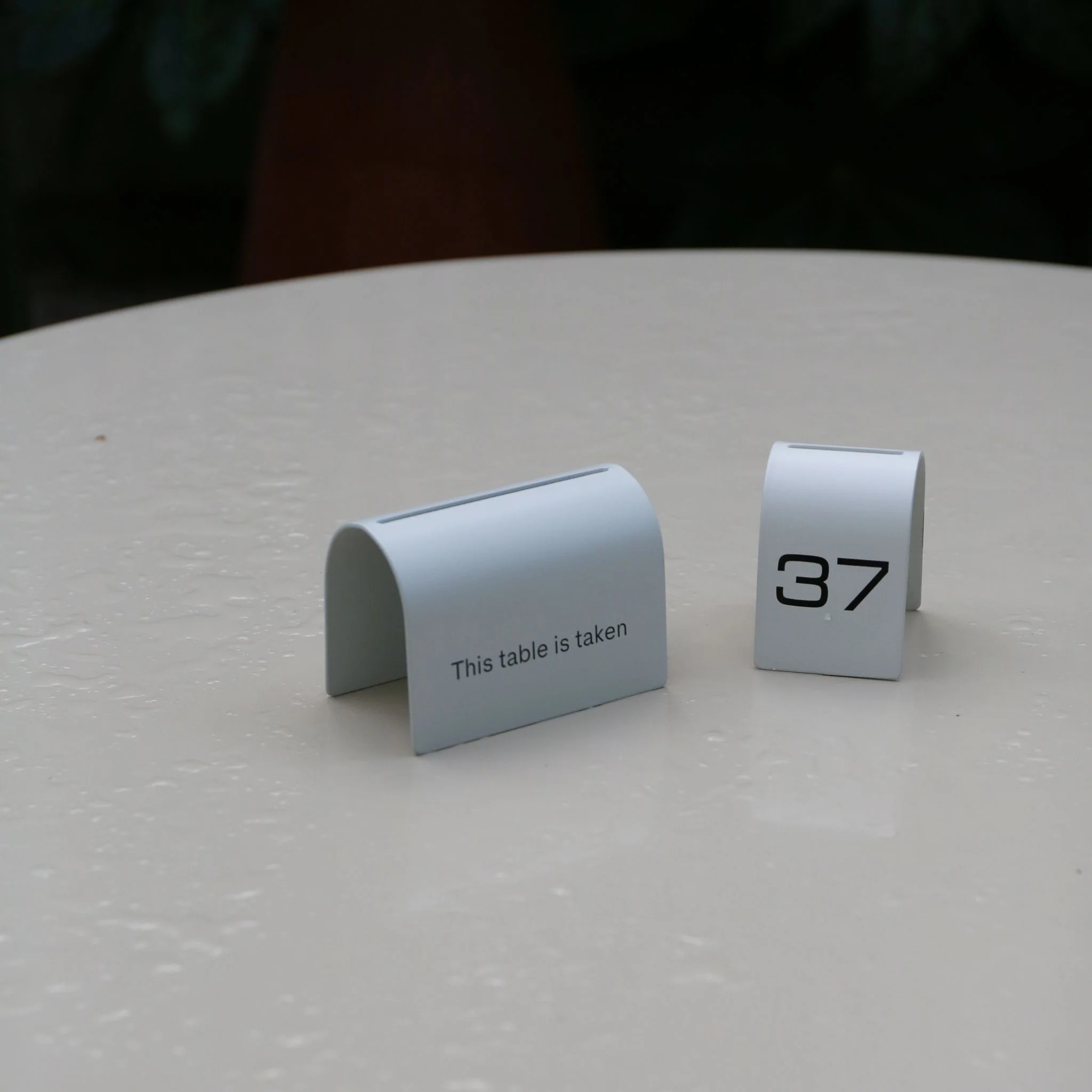 DESIGNSTUFF Table Signage, Numbers, White (Set of 10) - Image 5